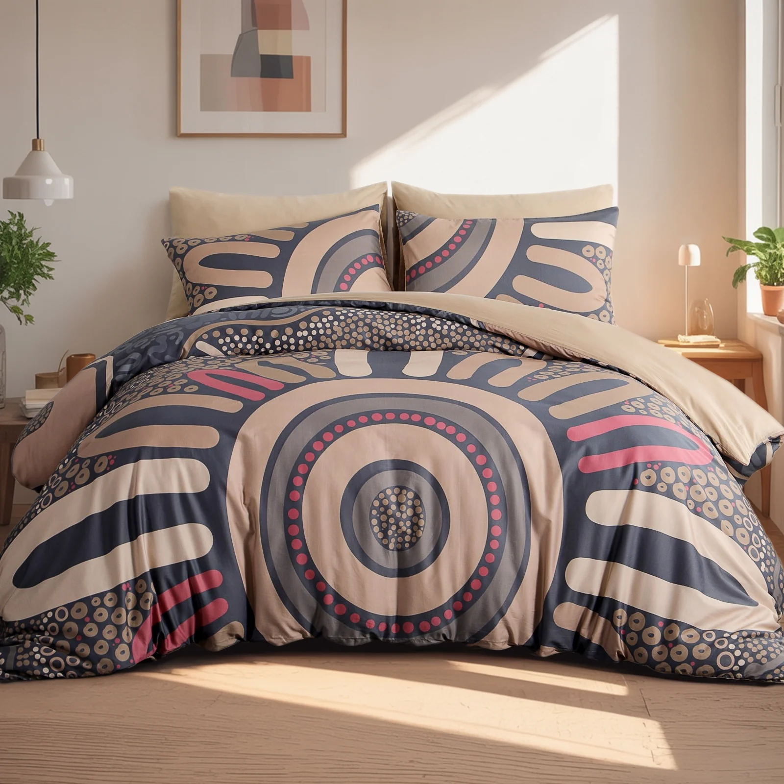 Quilt Cover Set: Fire Burning 100% Cotton