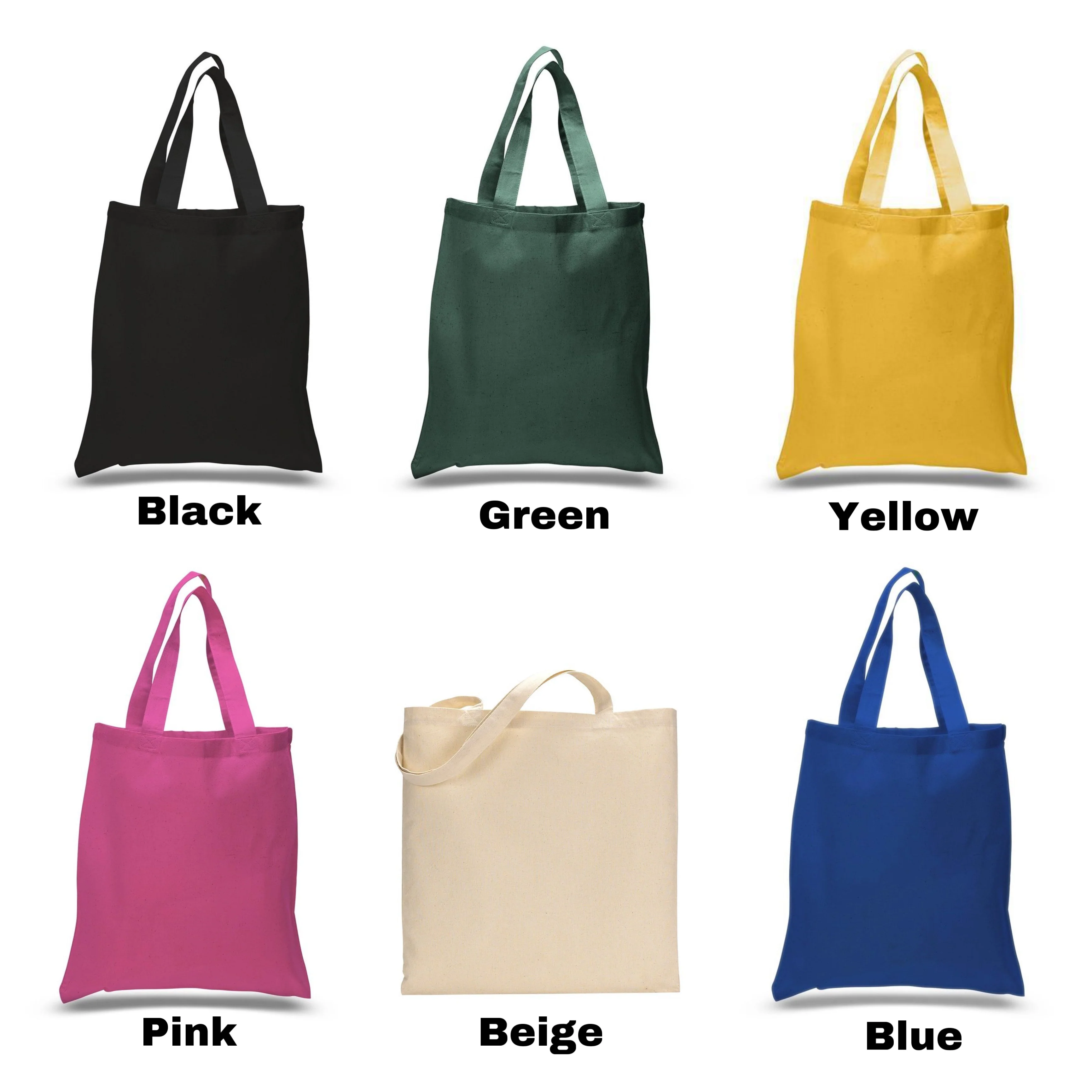 Embroidered Cotton Tote Bag