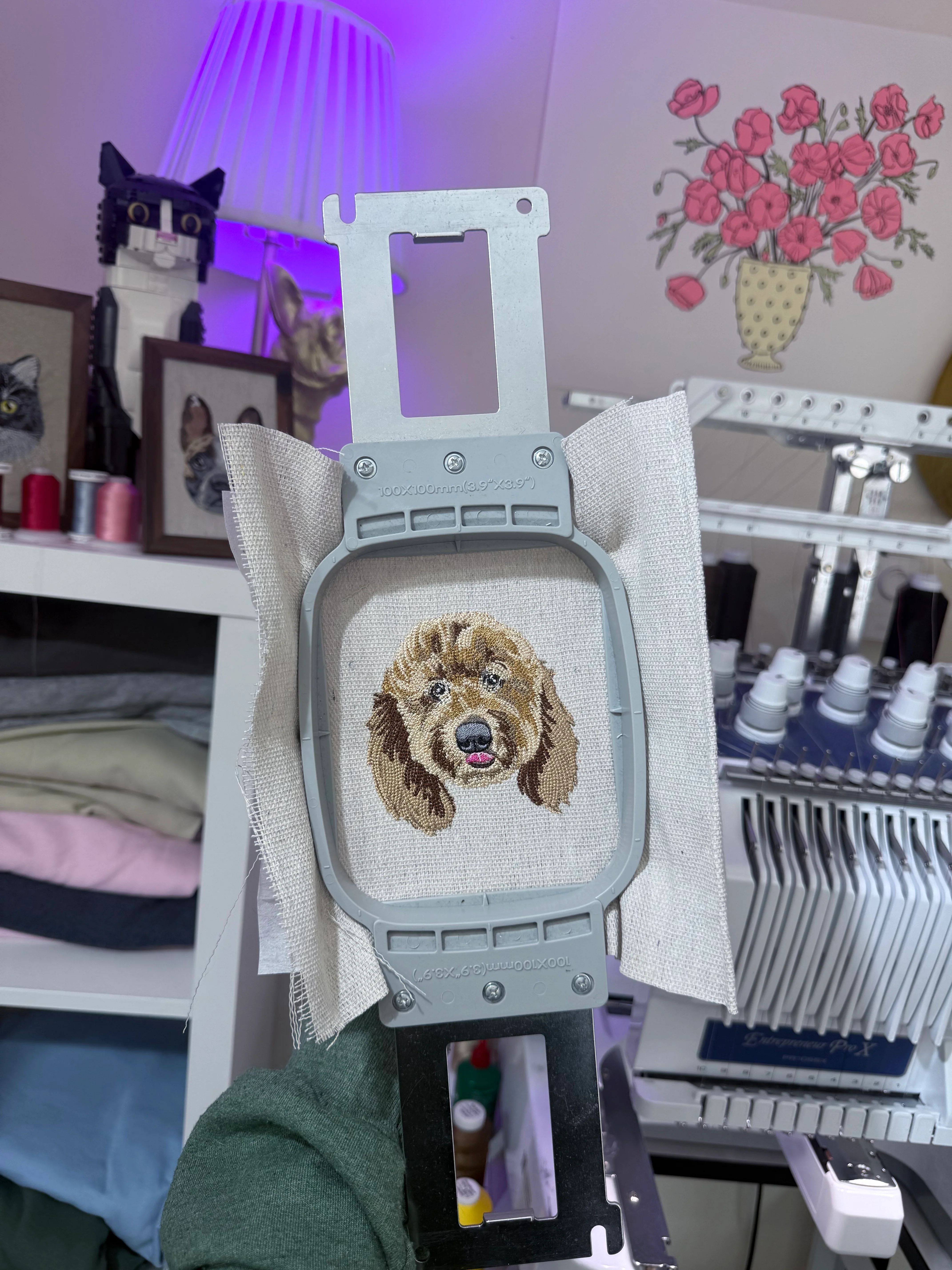 Embroidered Framed Photo