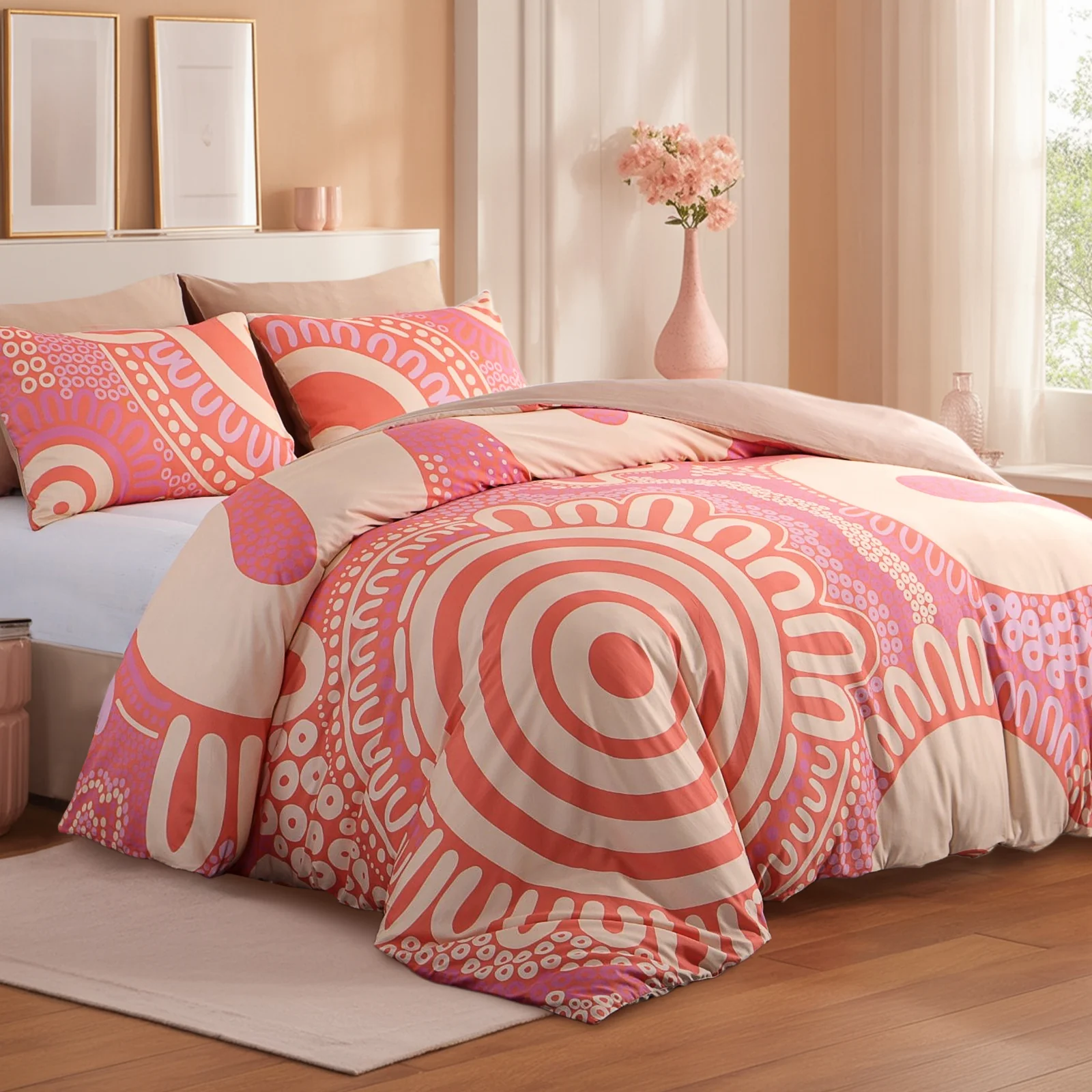 Quilt Cover Set: Sunset 100% Cotton