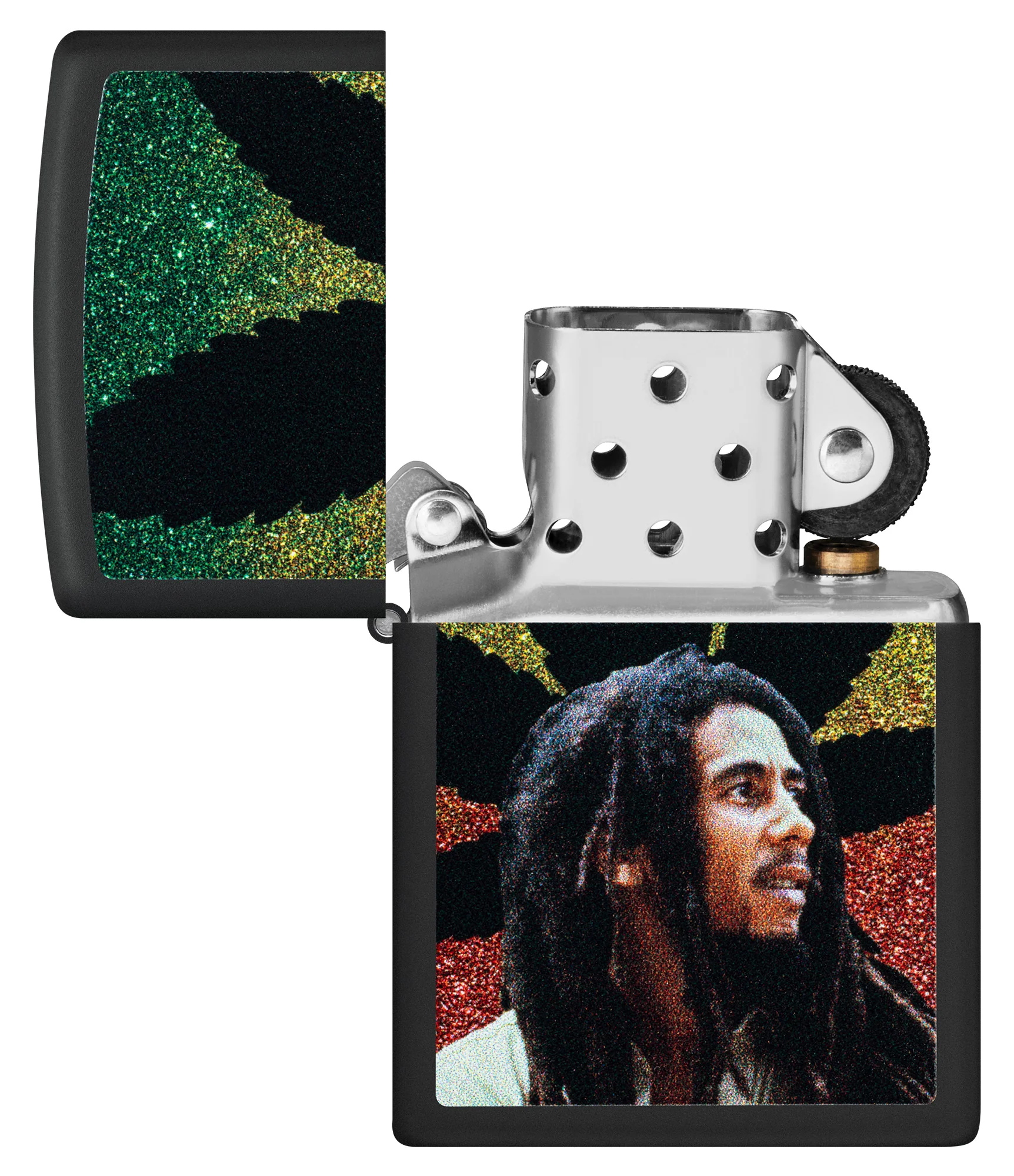 Bob Marley Leaf Silhouette Design