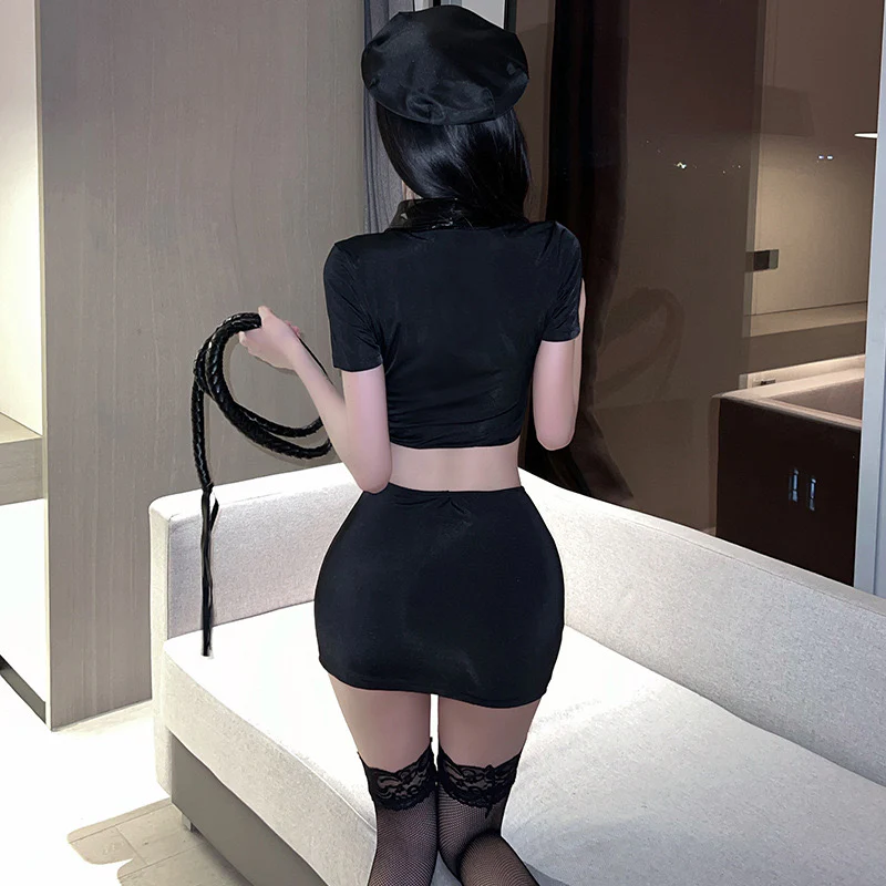 Spirited Sexy Policewoman Costume Lingerie