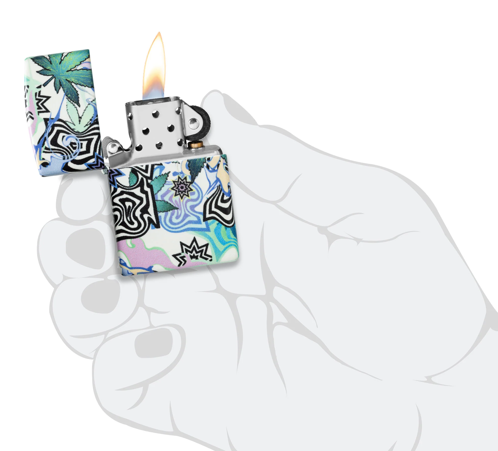 Abstract Cannabis Design