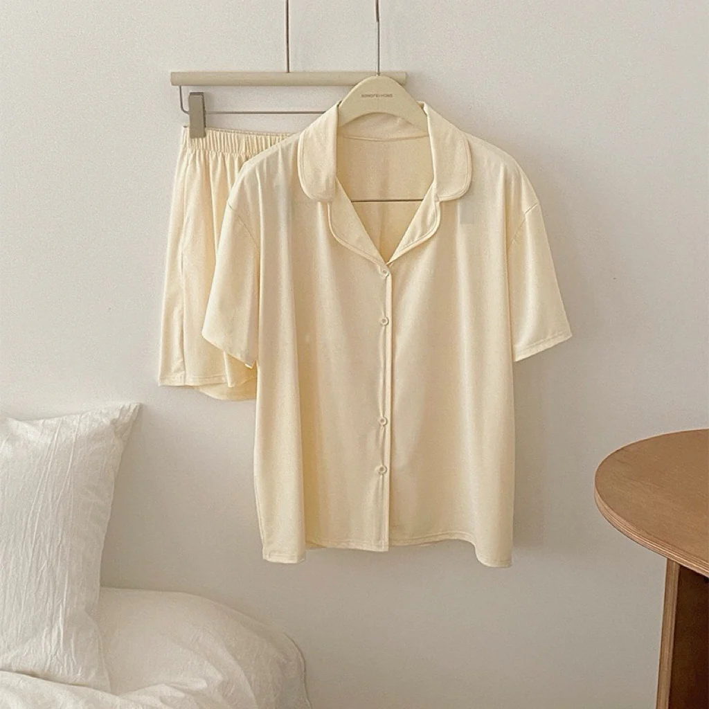 Premium Modal Fiber Cooling Soft Pajamas Set