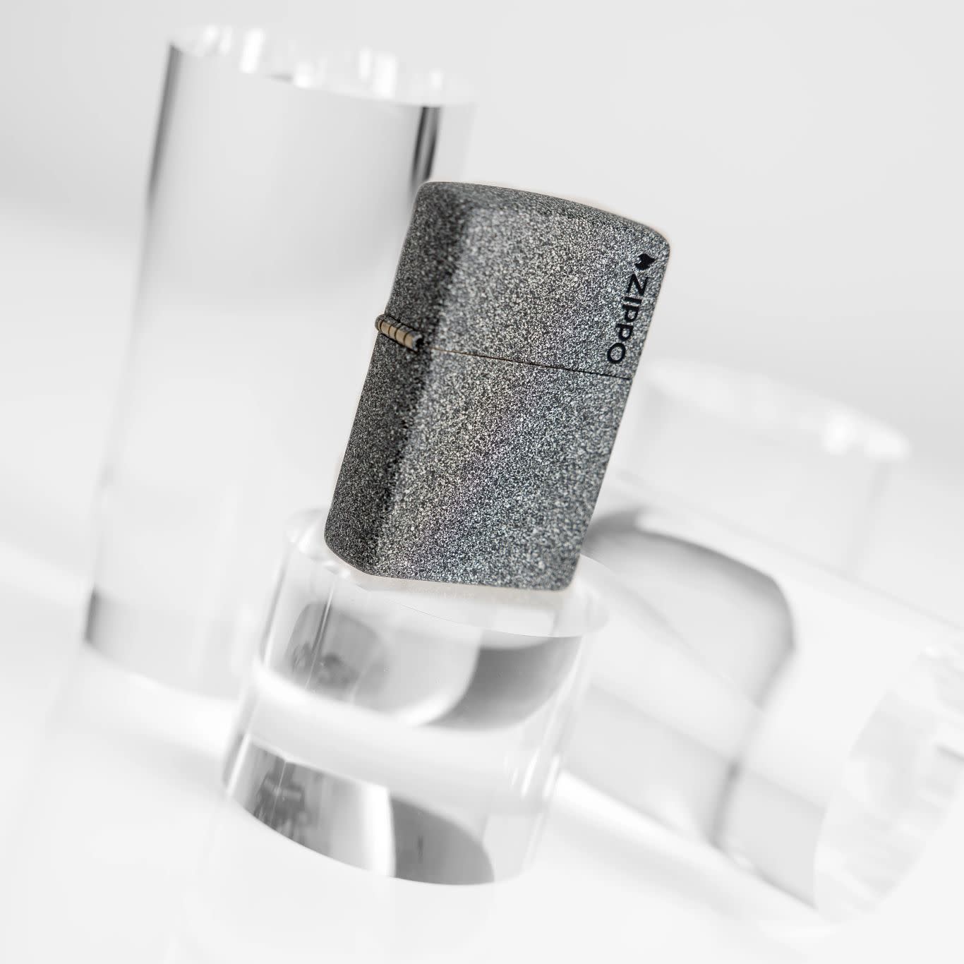 Classic Iron Stone Zippo Logo