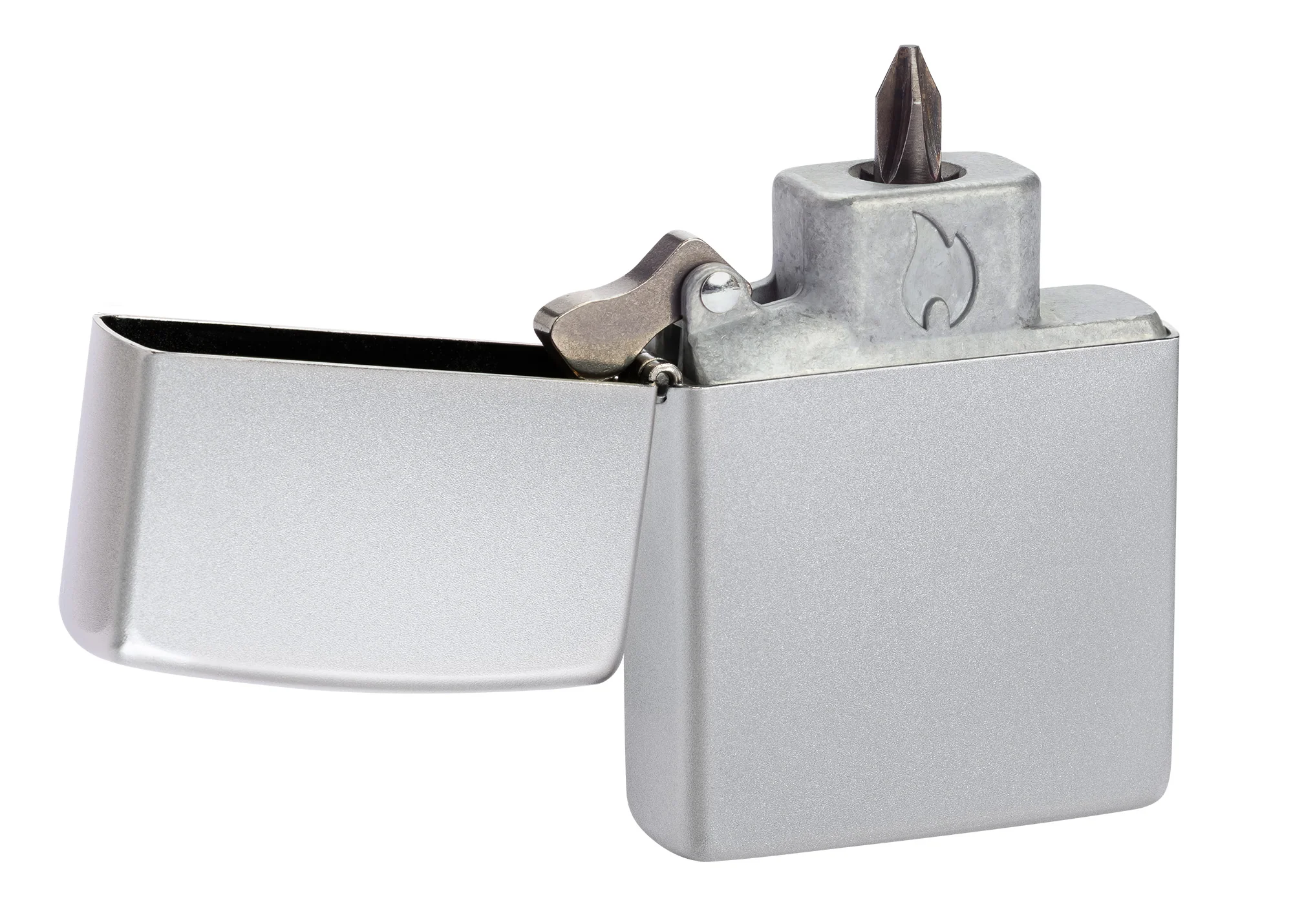 Bit Safe Screwdriver with Satin Chrome Case