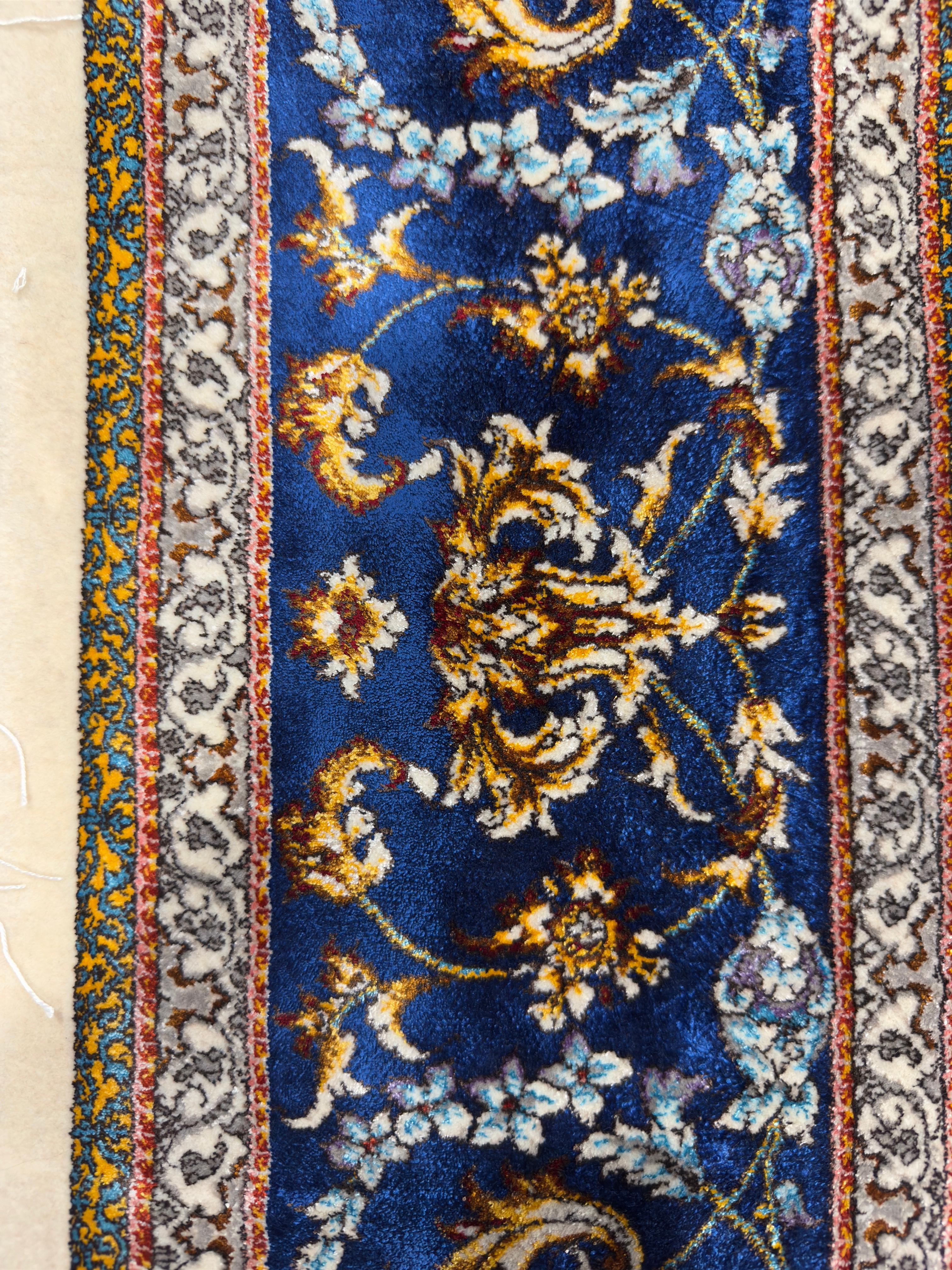 Fine Persian Wool & Silk Rug