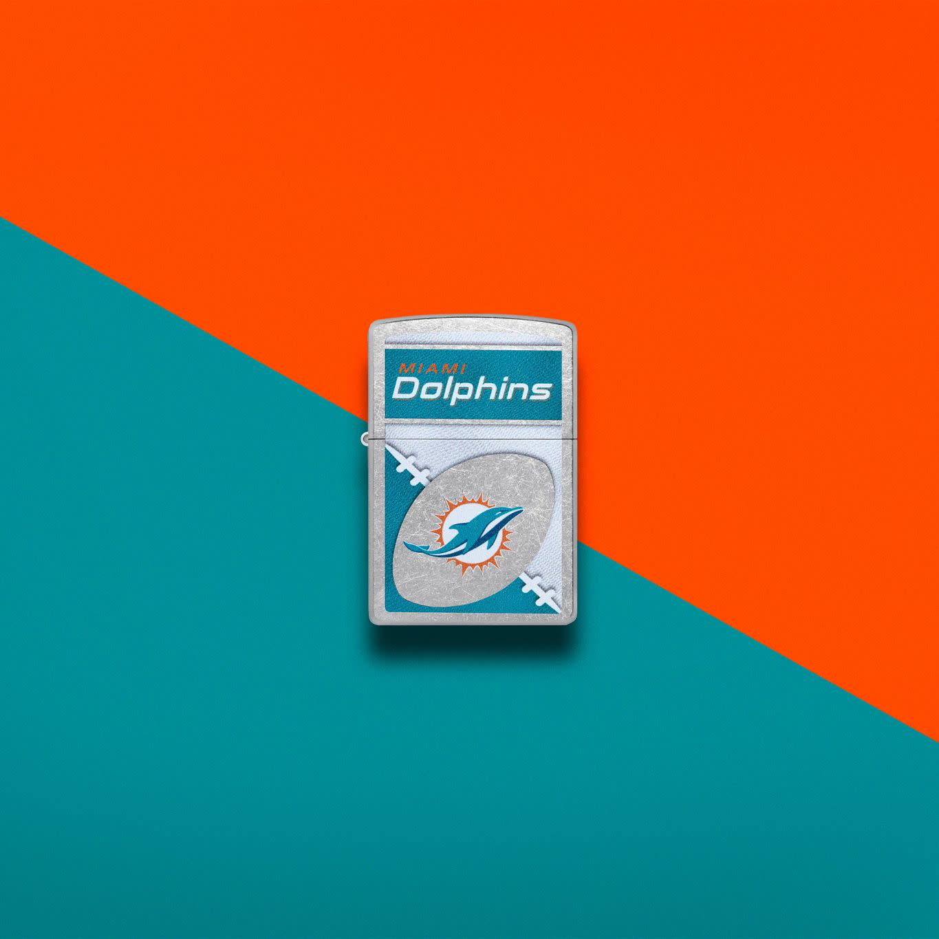 NFL Miami Dolphins Chrome Logo Design