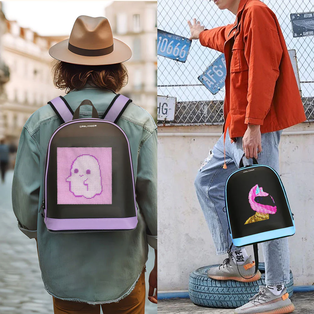 CRELANDER T7 LED  Women's Backpacks girl child LED bag