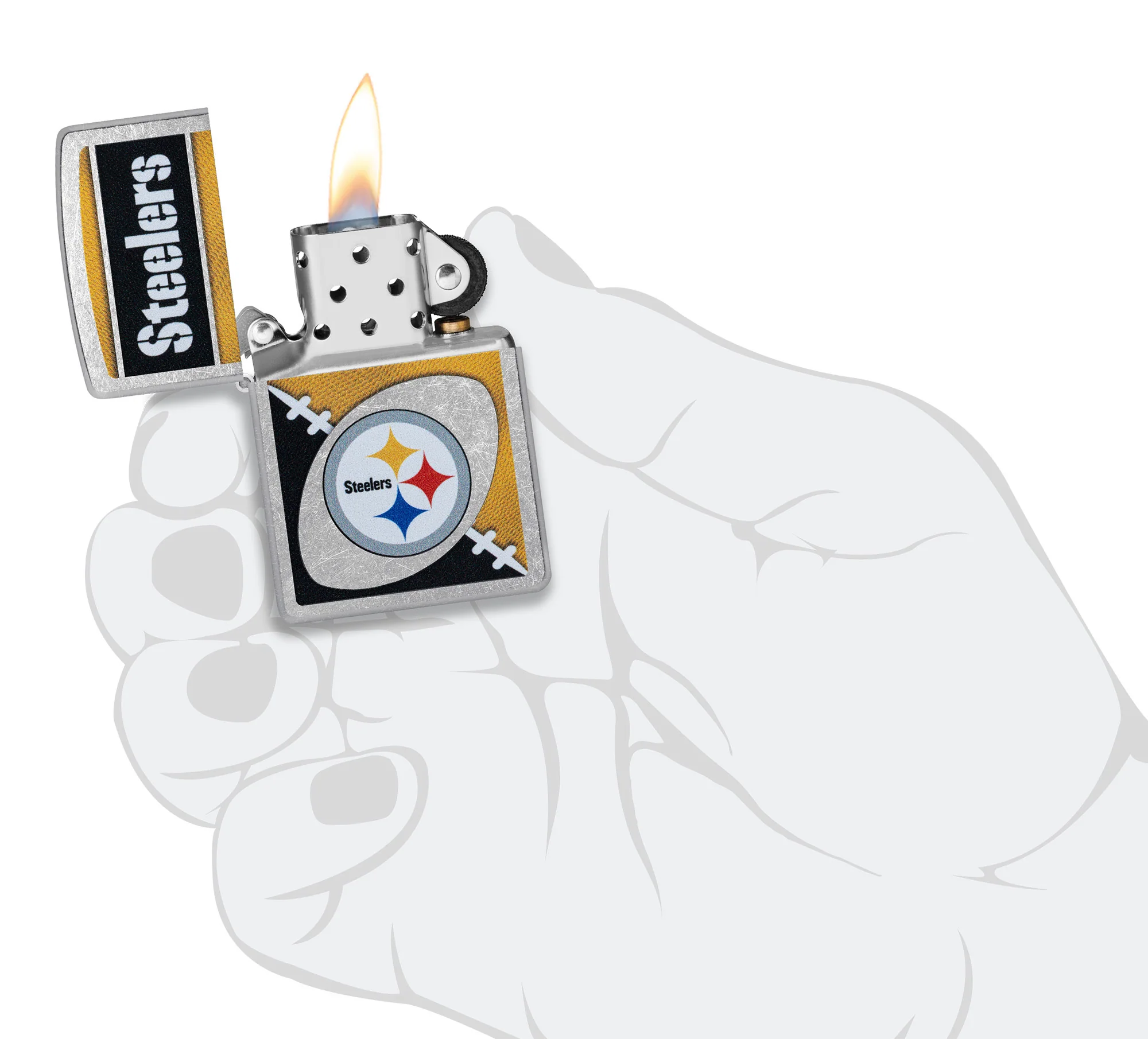 NFL Pittsburgh Steelers Chrome Logo Design