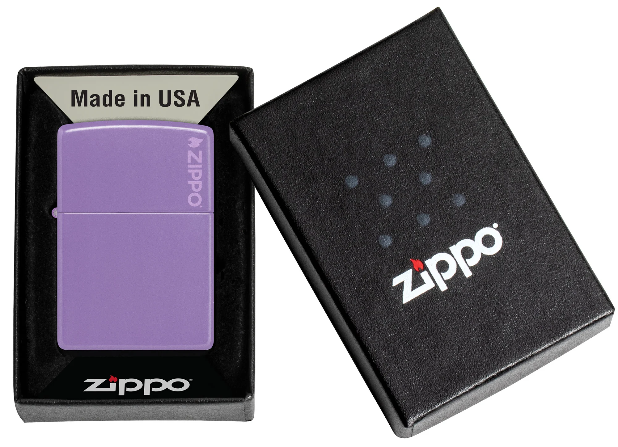 Classic Smoky Lavender Zippo Logo
