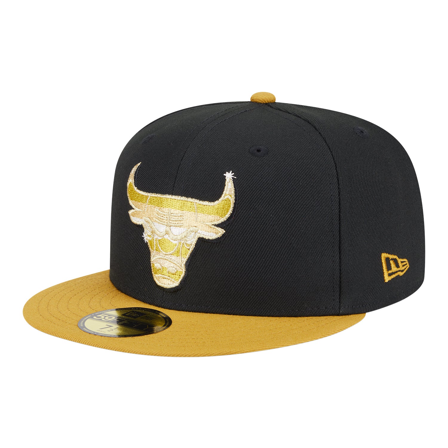 Chicago Bulls New Era Gold 5950 Day Fitted Hat