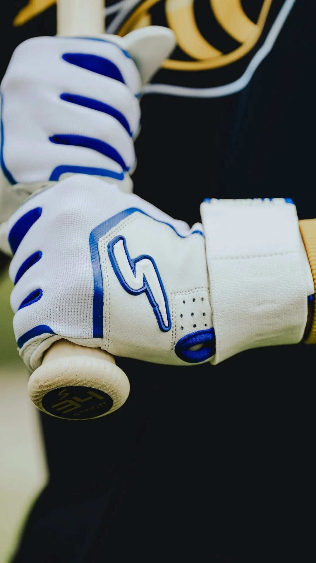Winder Series Batting Gloves - Royal & White