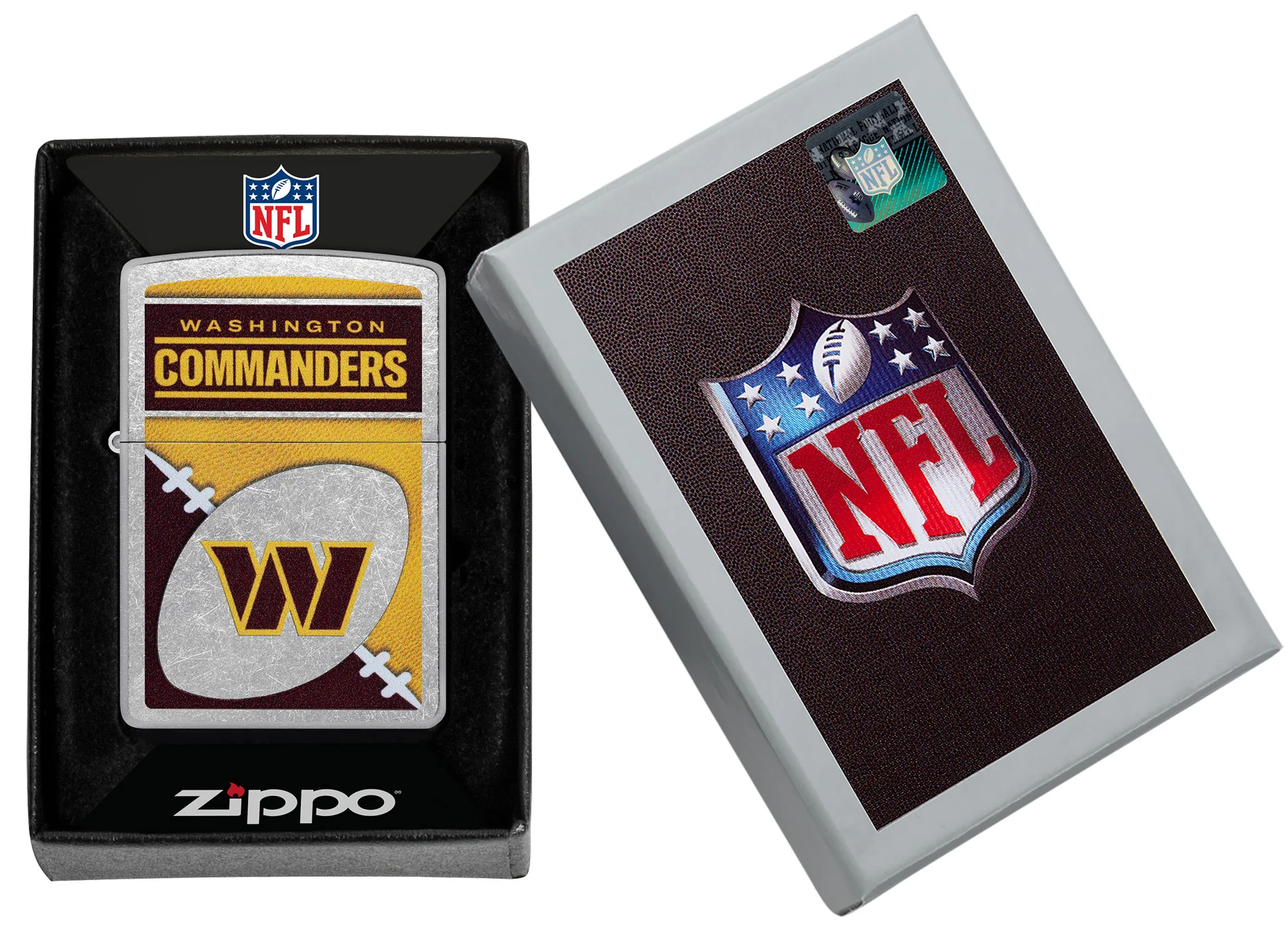 NFL Washington Commanders Chrome Logo Design