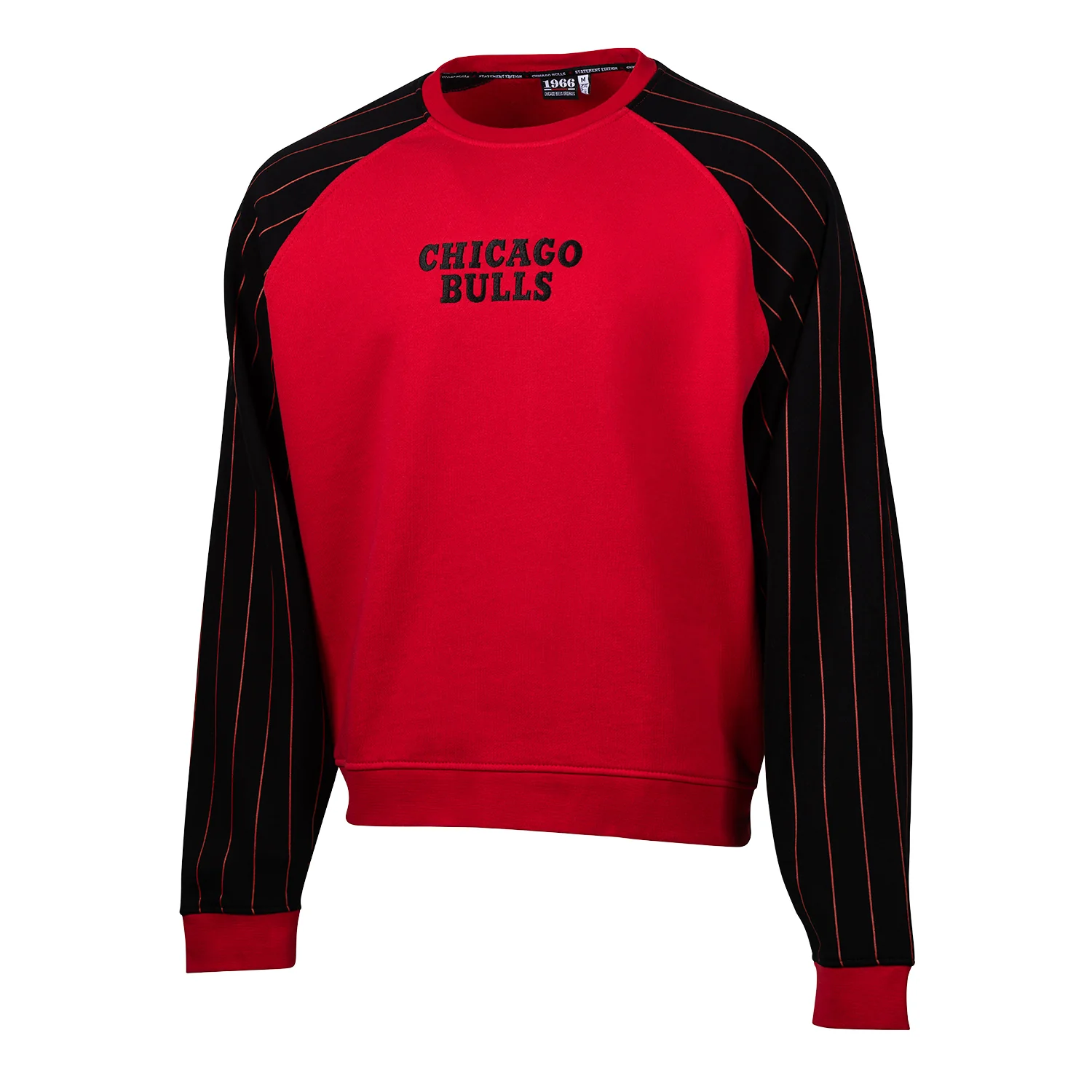Chicago Bulls 1966 Statement Pinstripe Crewneck Sweatshirt