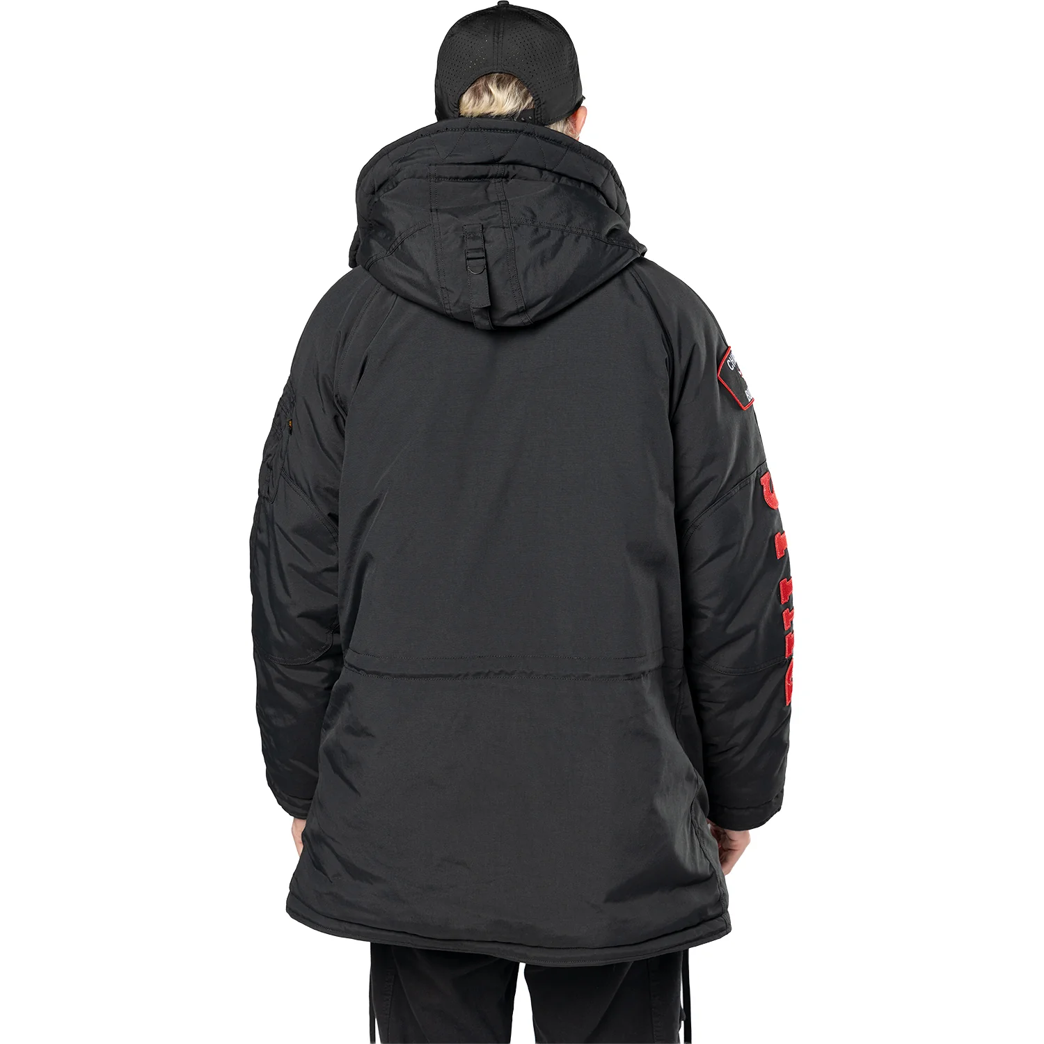 Chicago Bulls New Era Alpha Industries Patch Parka Coat