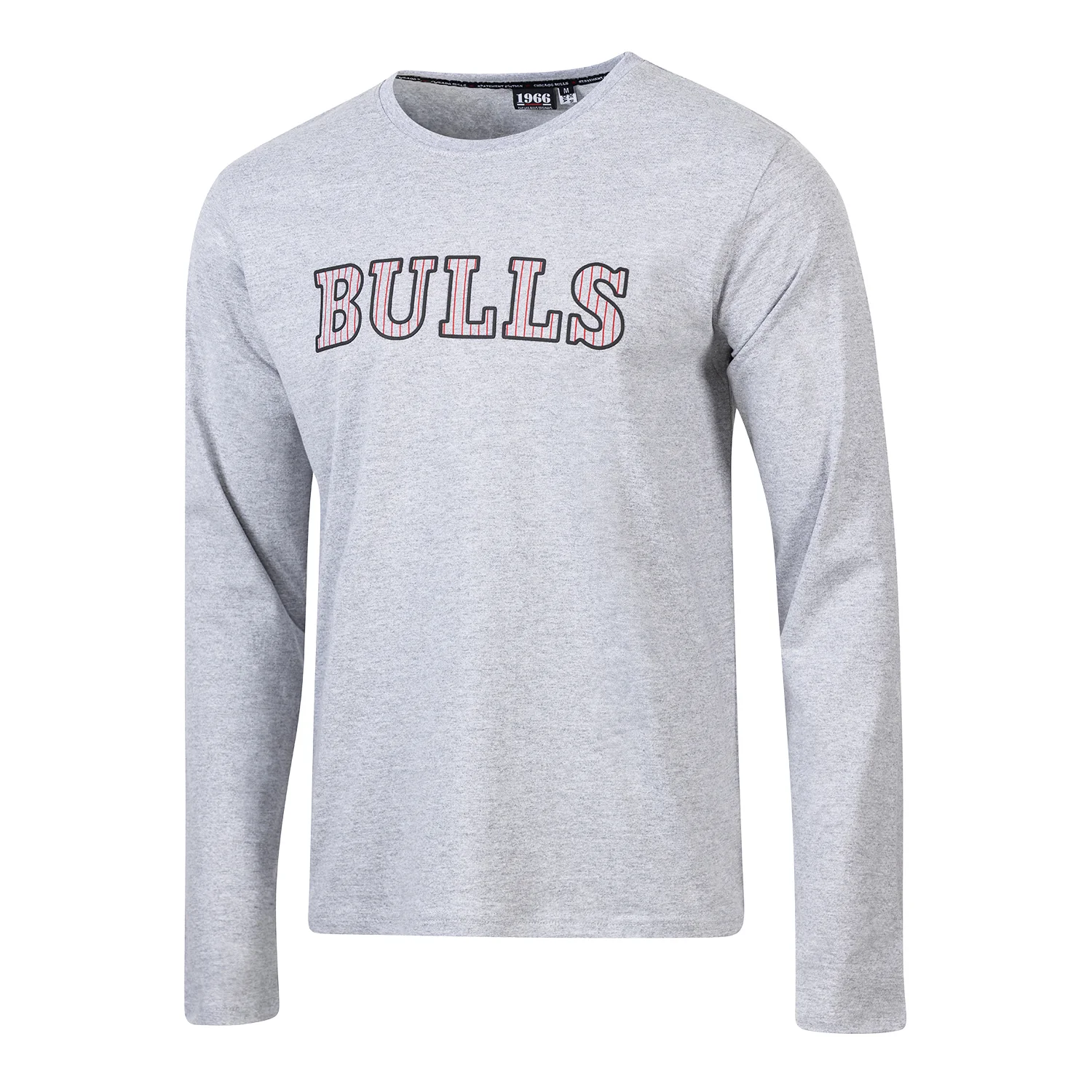 Chicago Bulls 1966 Statement Pinstripe Logo Long-Sleeve T-Shirt