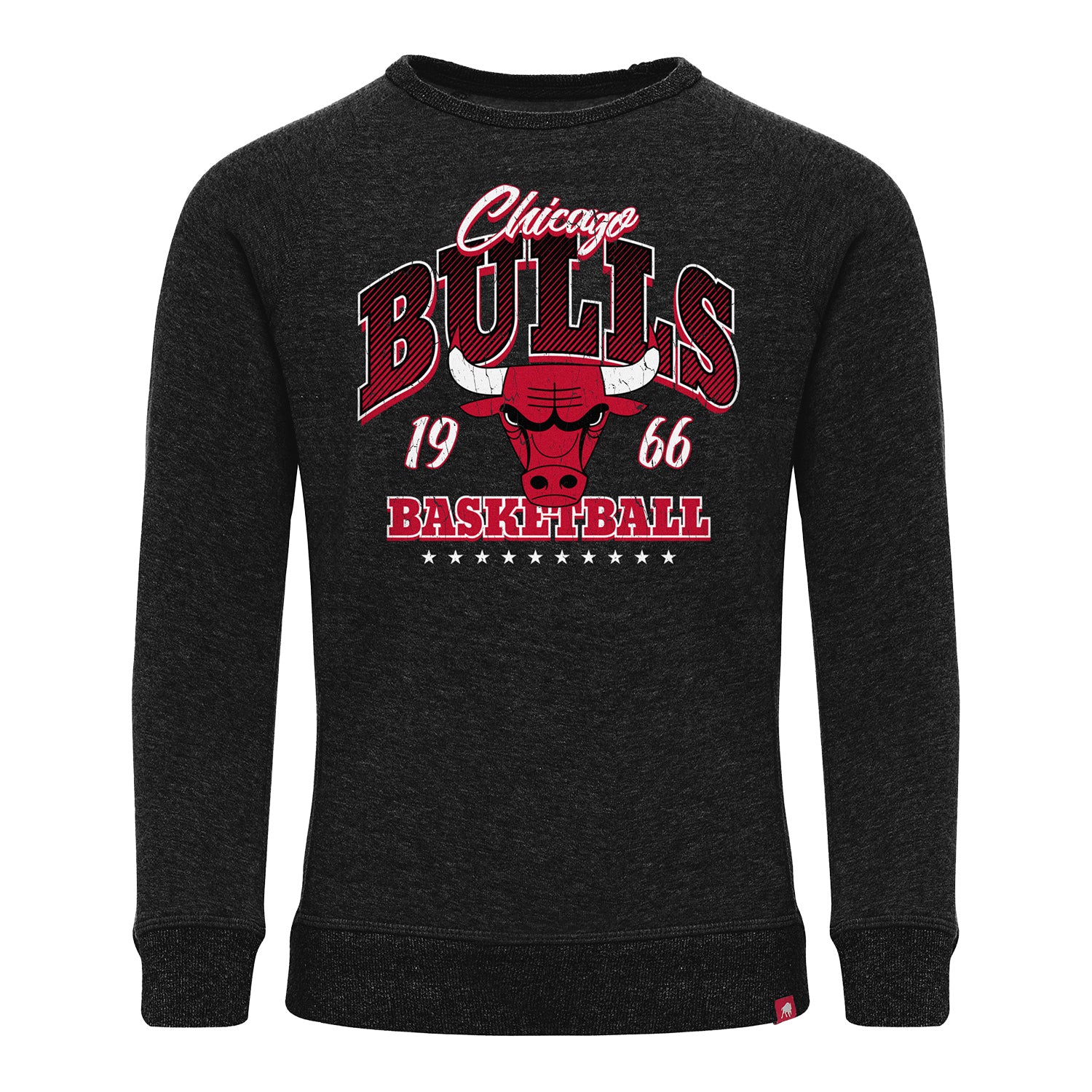 Youth Chicago Bulls Sportiqe Harmon Black Crewneck Sweatshirt