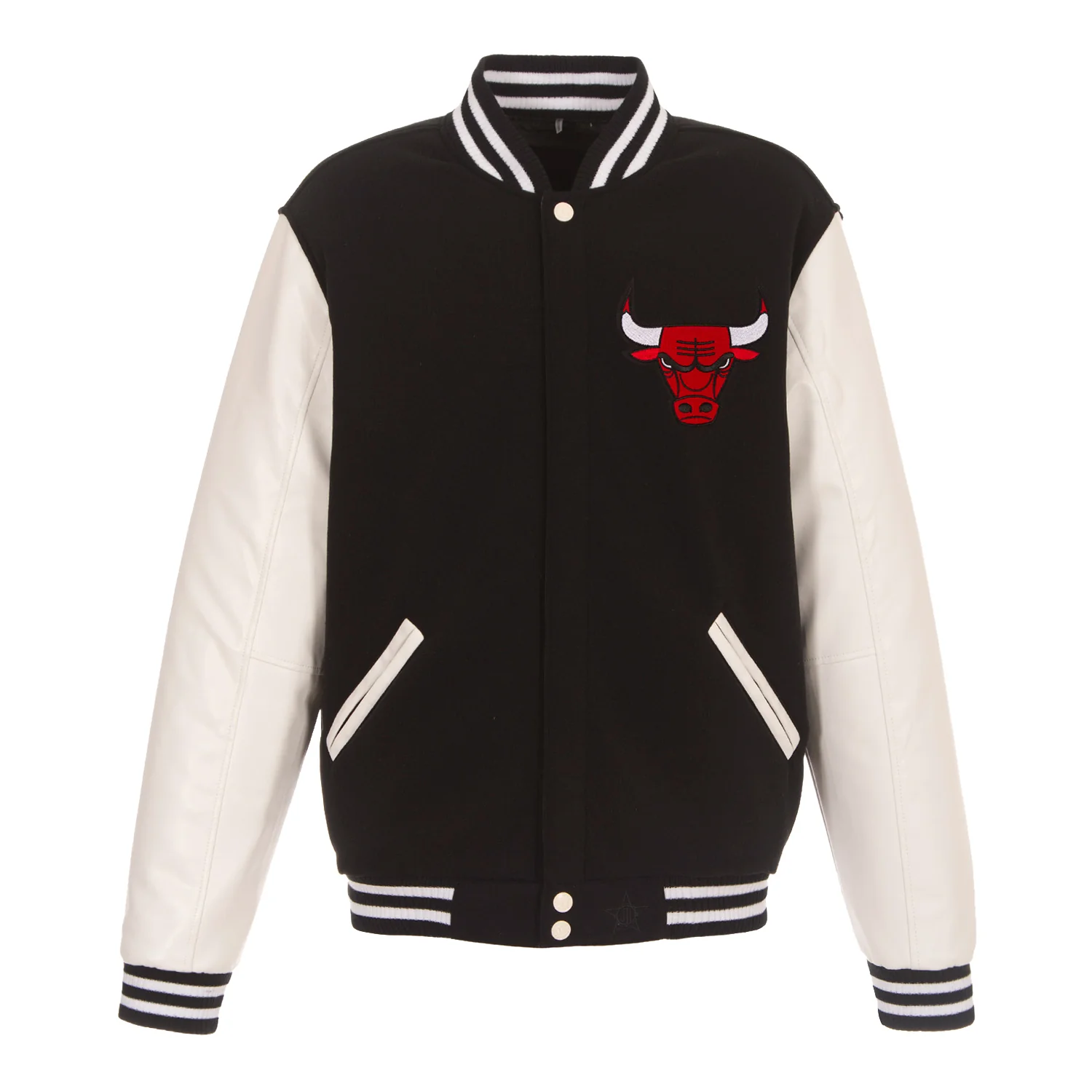 Chicago Bulls JH Design Reversible Varsity Jacket