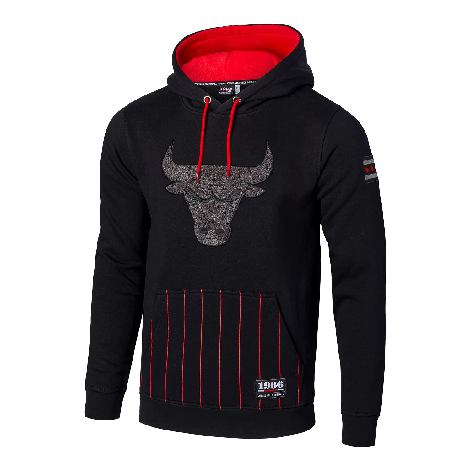 Chicago Bulls 1966 Pinstripe Hooded Sweatshirt