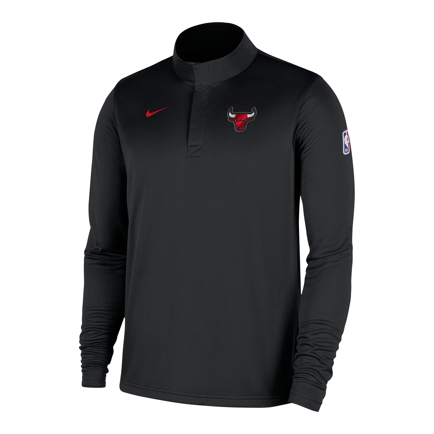Chicago Bulls Nike Black Coach's 1/4 Zip Jacket
