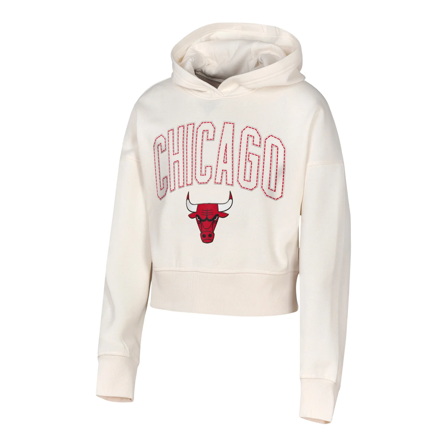 Girls Chicago Bulls Franchise Player Crop Hooded Sweatshirt