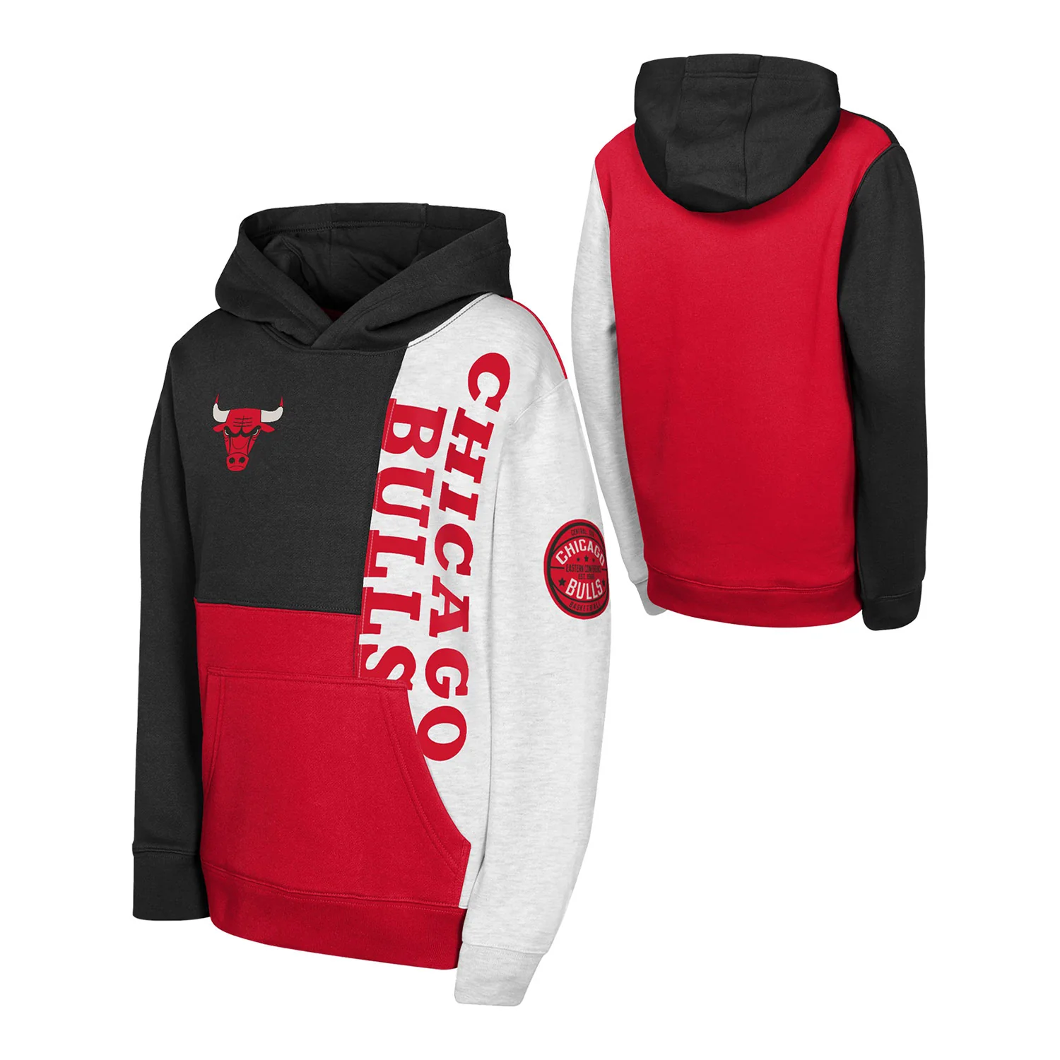 Youth Chicago Bulls Outerstuff Splash Pullover Hooded Sweatshirt