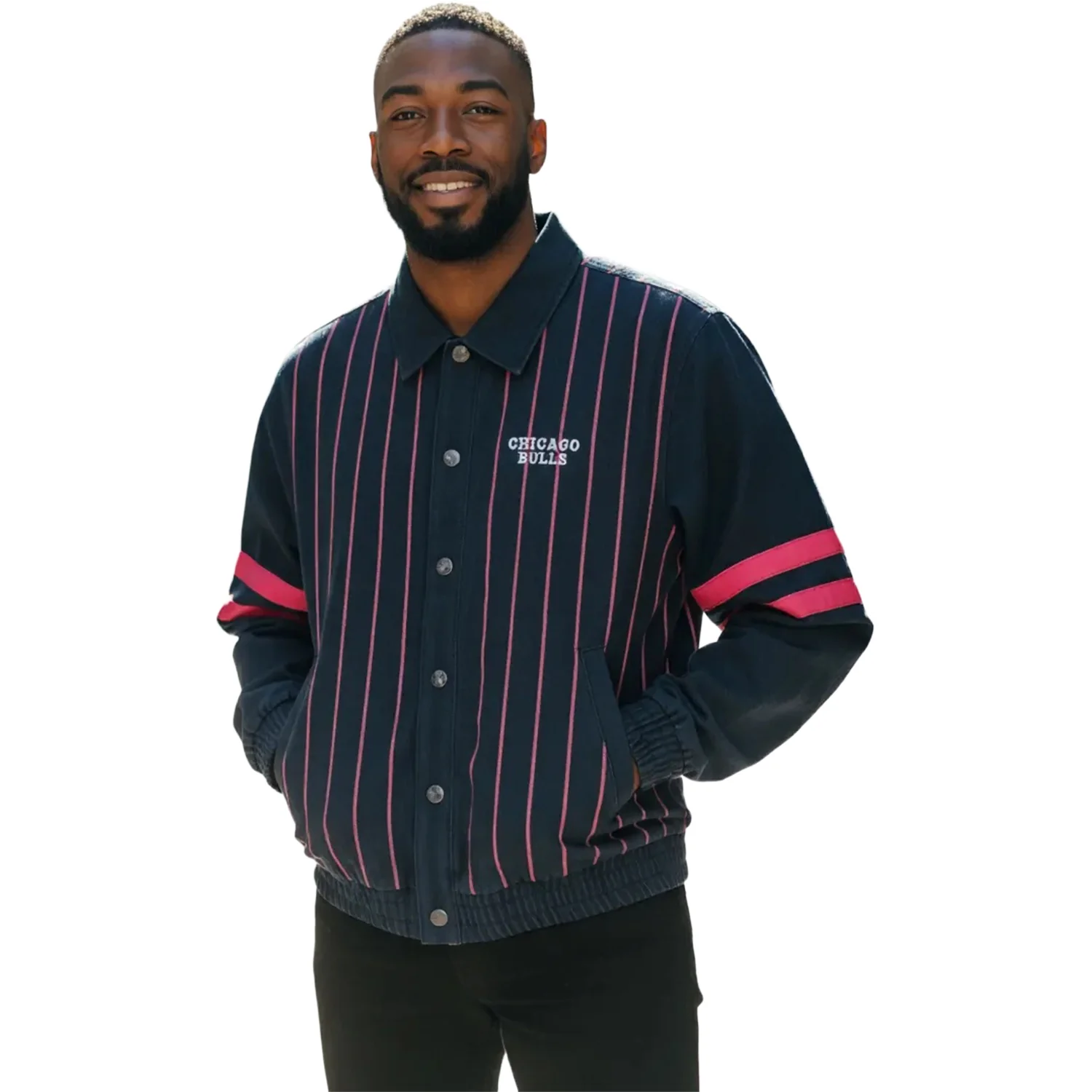 Chicago Bulls 1966 Statement Striped Workwear Jacket