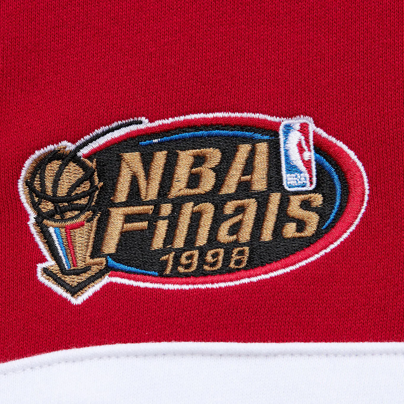 Chicago Bulls Mitchell & Ness Head Coach Colorblock Crewneck