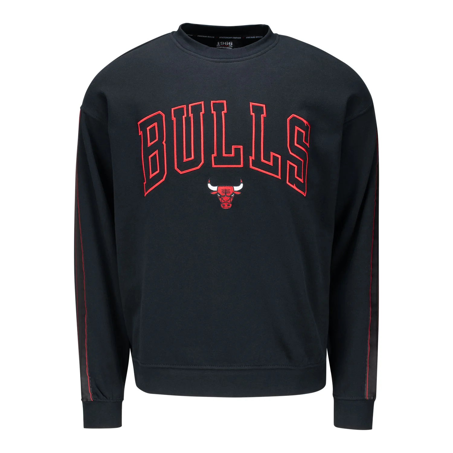 Chicago Bulls 1966 Statement Pinstripe Taped Crewneck