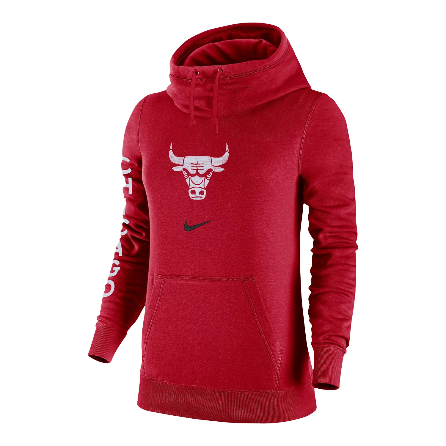 LADIES 2023-24 CHICAGO BULLS CITY EDITION NIKE CLUB FLEECE HOODED SWEATSHIRT
