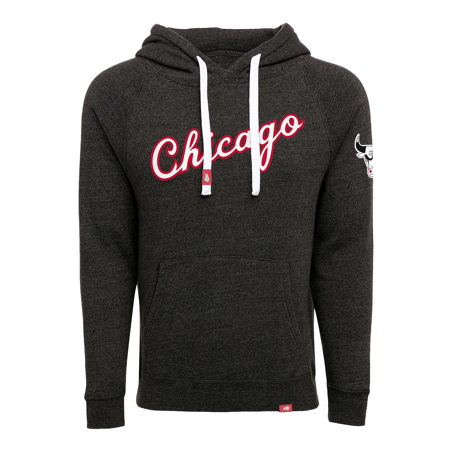 Chicago Bulls Sportiqe Olsen Script Black Hooded Sweatshirt