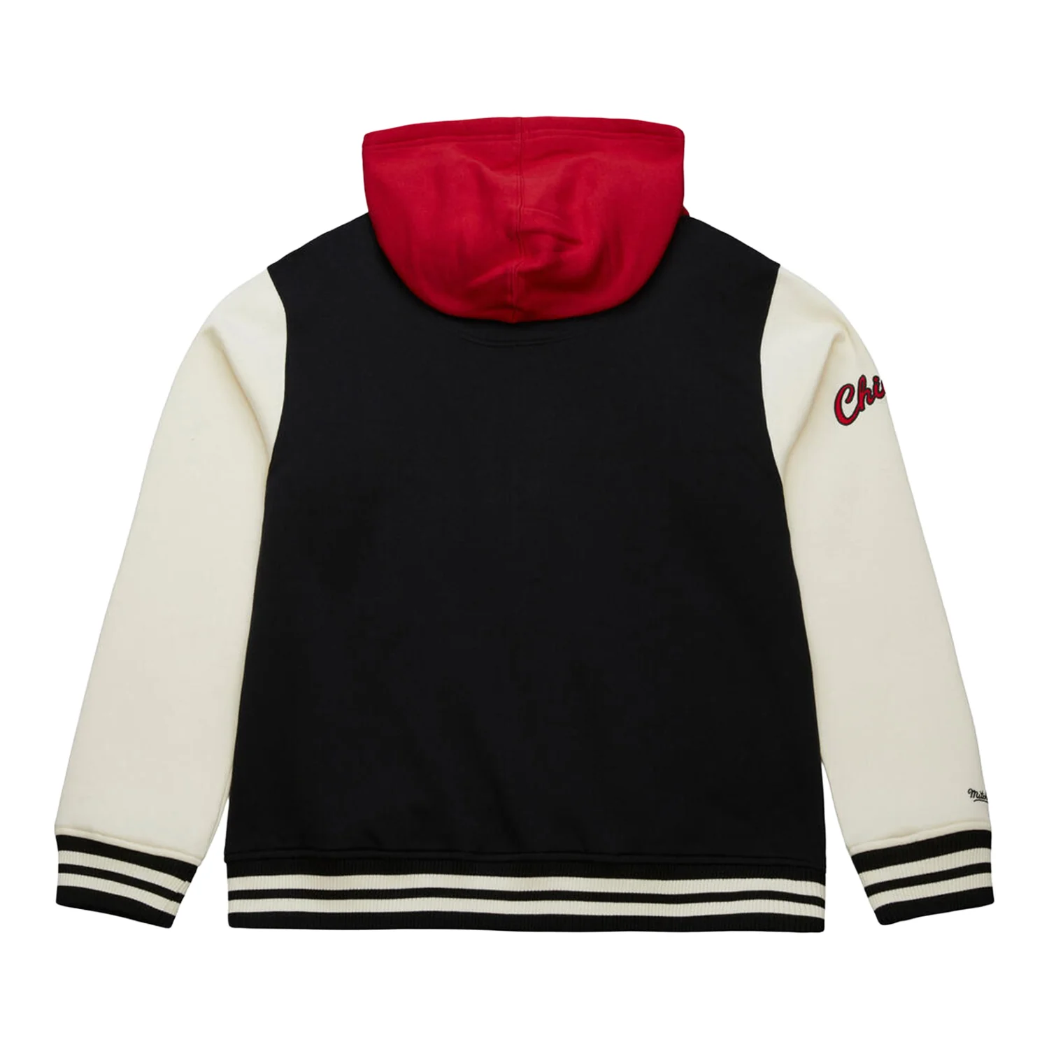 Chicago Bulls Mitchell & Ness Courtside Fleece Hooded Jacket