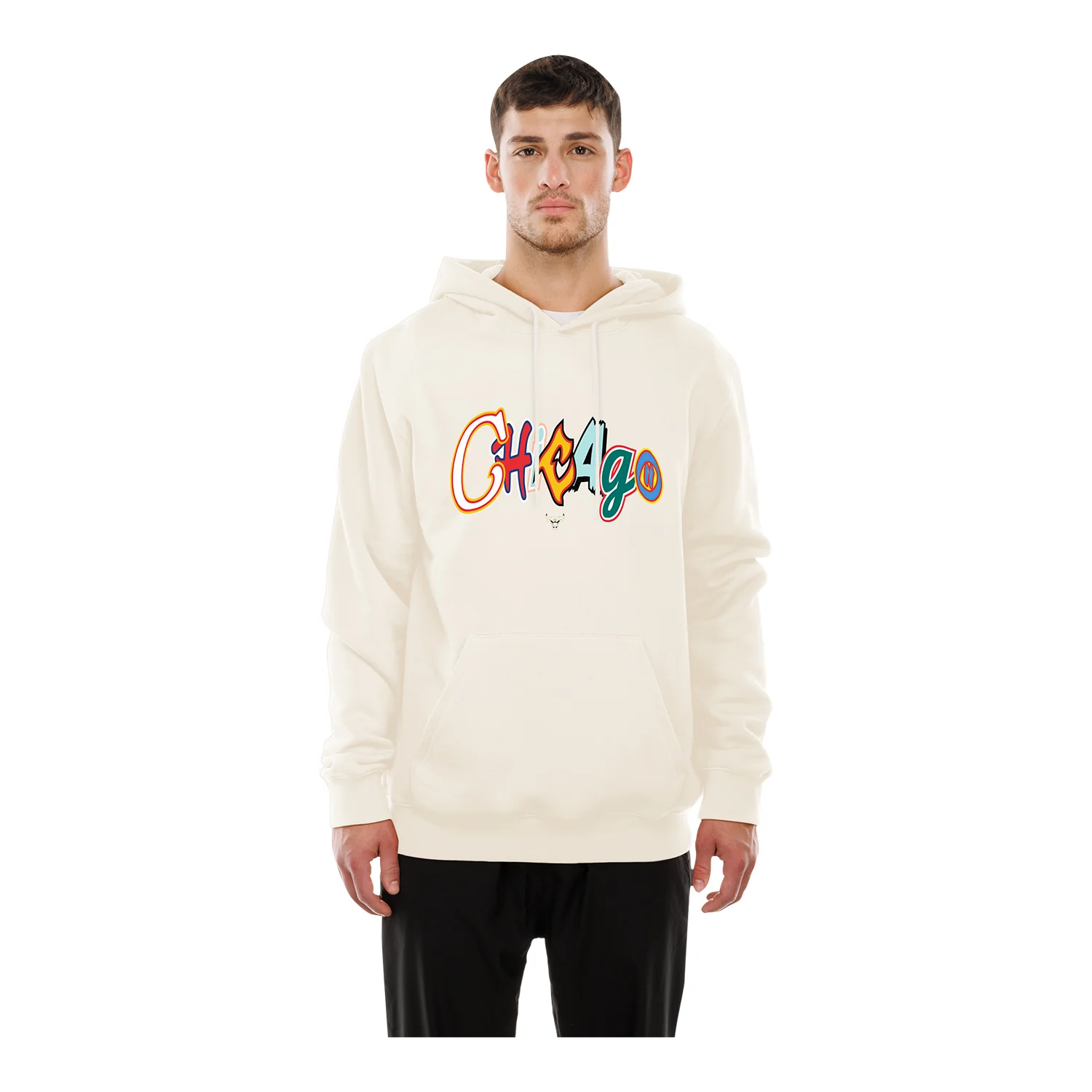 Chicago Bulls New Era Multi-Colored Logo Hoodie