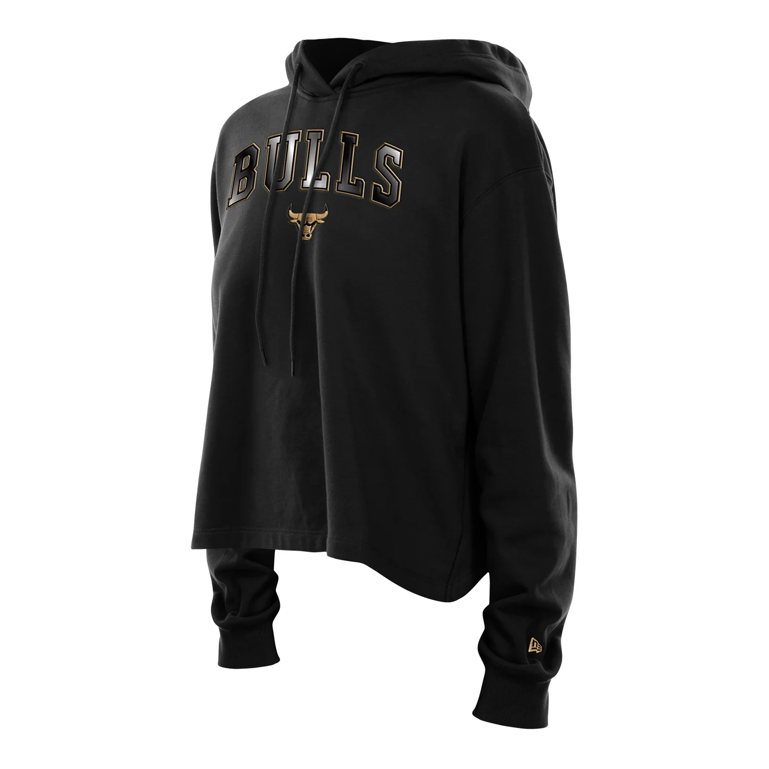 Ladies Chicago Bulls New Era Glam Applique Hooded Sweatshirt
