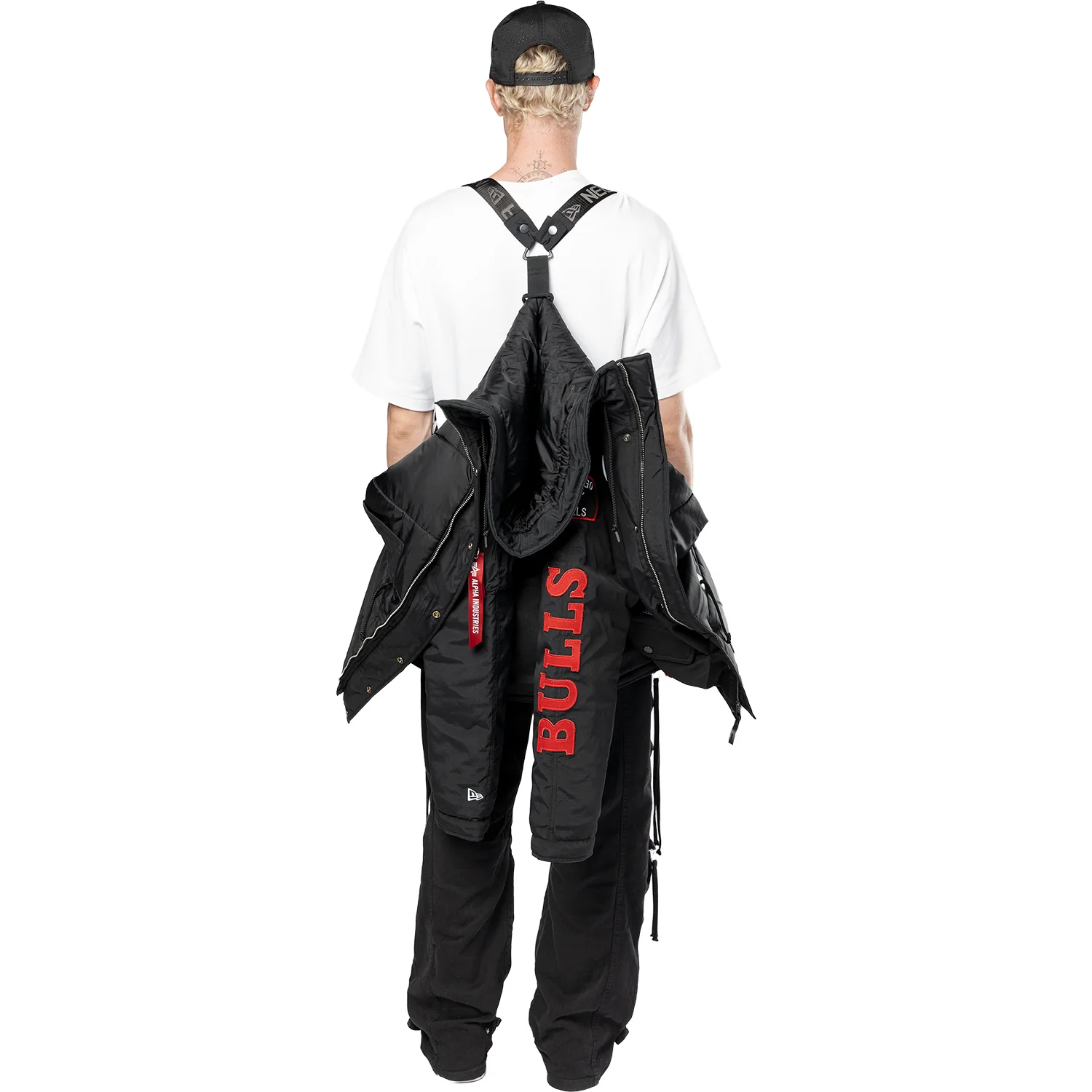 Chicago Bulls New Era Alpha Industries Patch Parka Coat