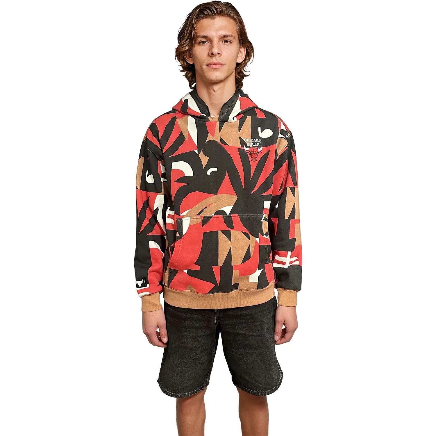 Chicago Bulls x MCA Logo All-Over Print Hoodie