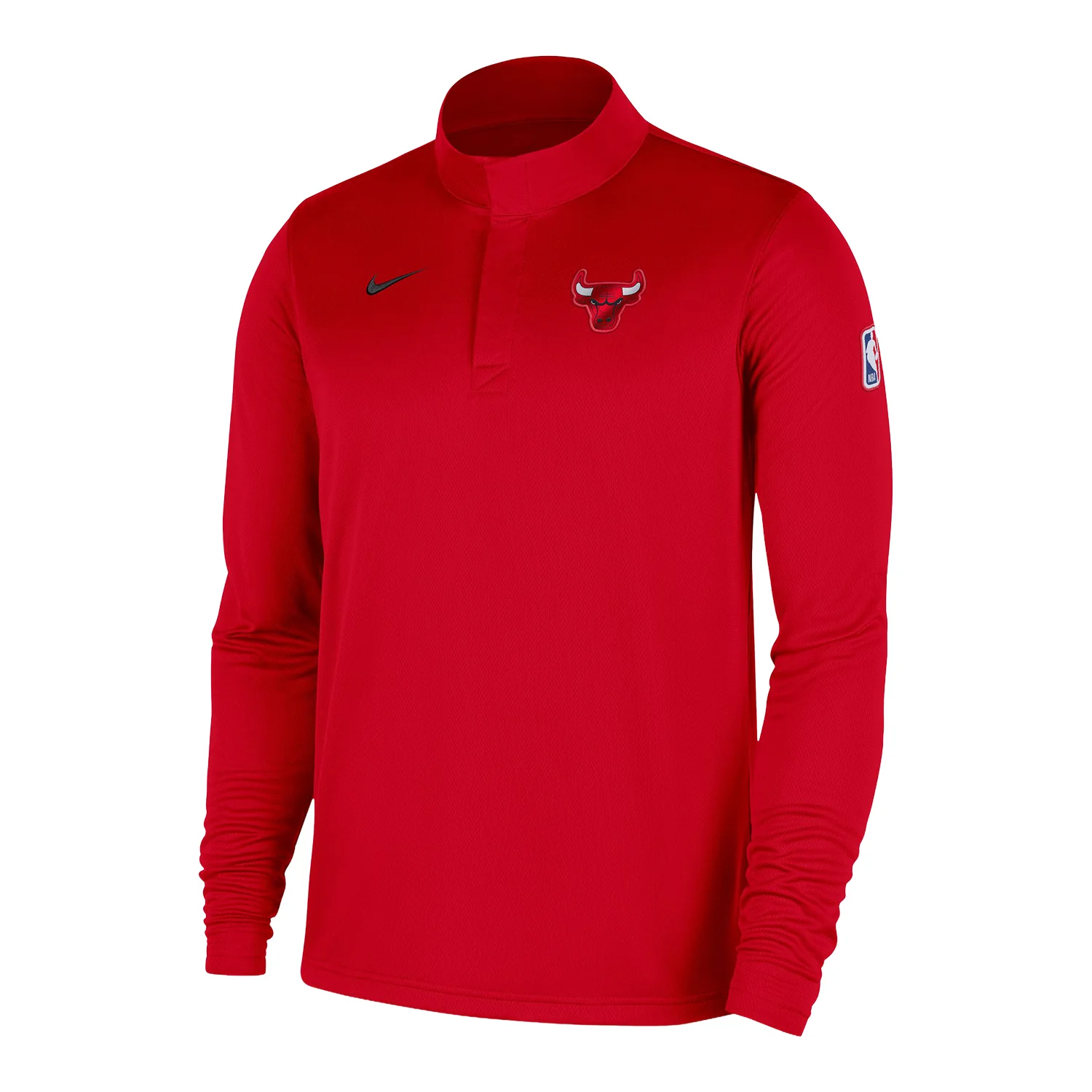 Chicago Bulls Nike Red Coach's 1/4 Zip Jacket
