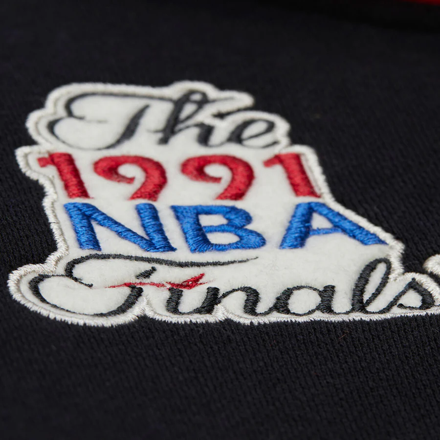 Chicago Bulls Mitchell & Ness Courtside Fleece Hooded Jacket