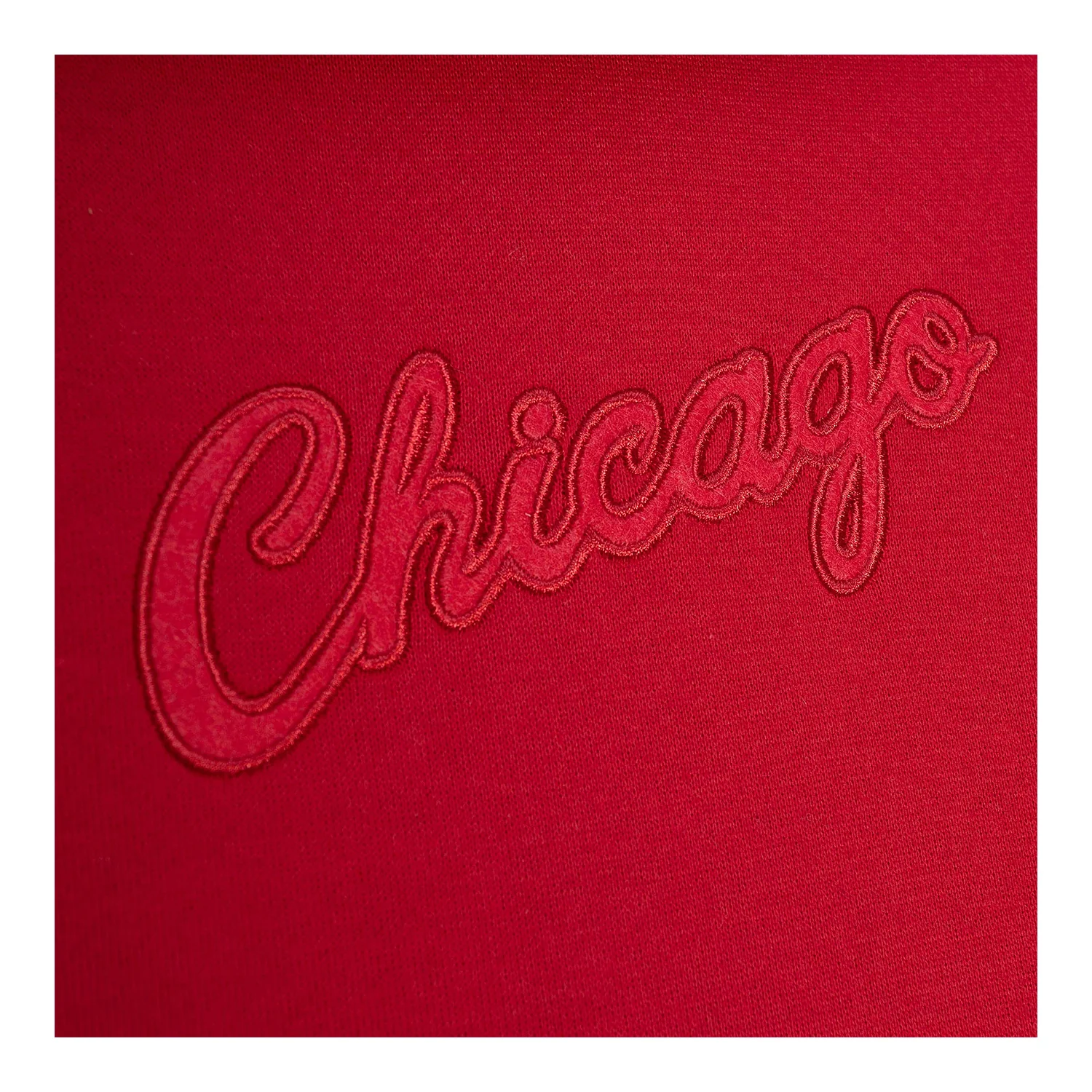 Ladies Chicago Bulls Mitchell & Ness Funnel Neck Hooded Sweatshirt