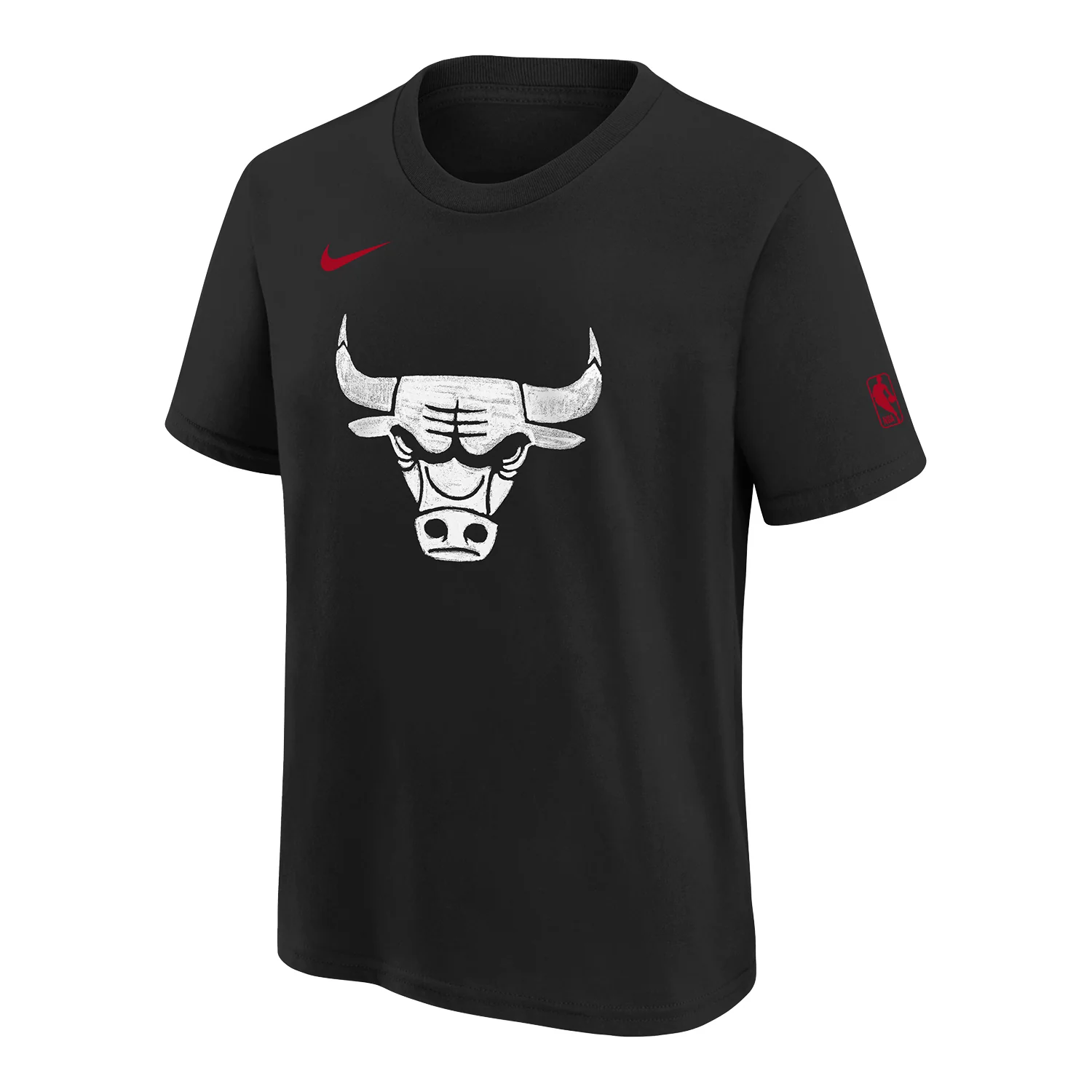 YOUTH 2023-24 CHICAGO BULLS CITY EDITION NIKE ESSENTIAL LOGO T-SHIRT
