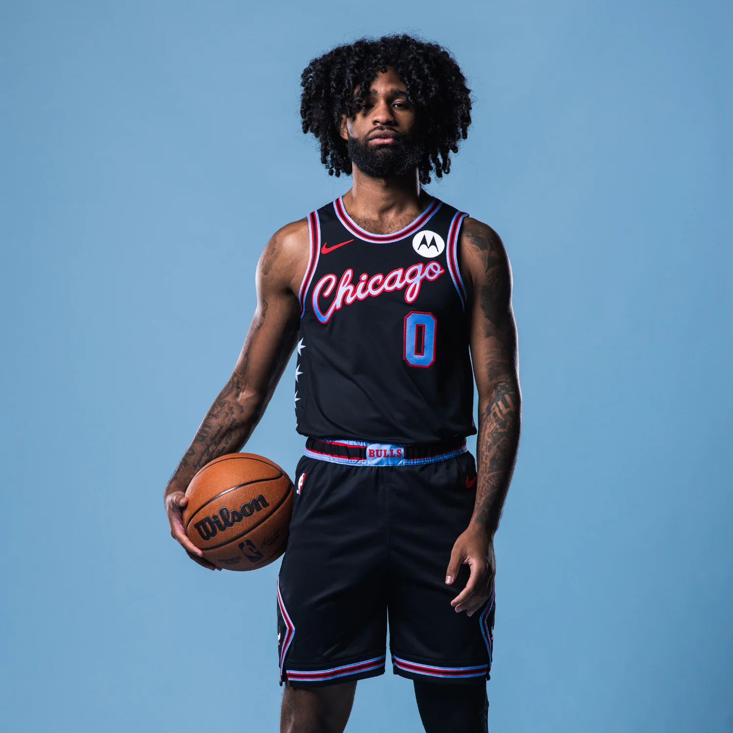 YOUTH 2025-26 CHICAGO BULLS CITY EDITION COBY WHITE SWINGMAN JERSEY