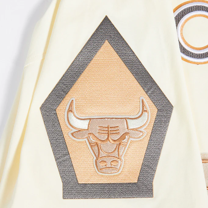 2024-25 Chicago Bulls City Edition Pro Standard Multi-Logo Off-White T-Shirt