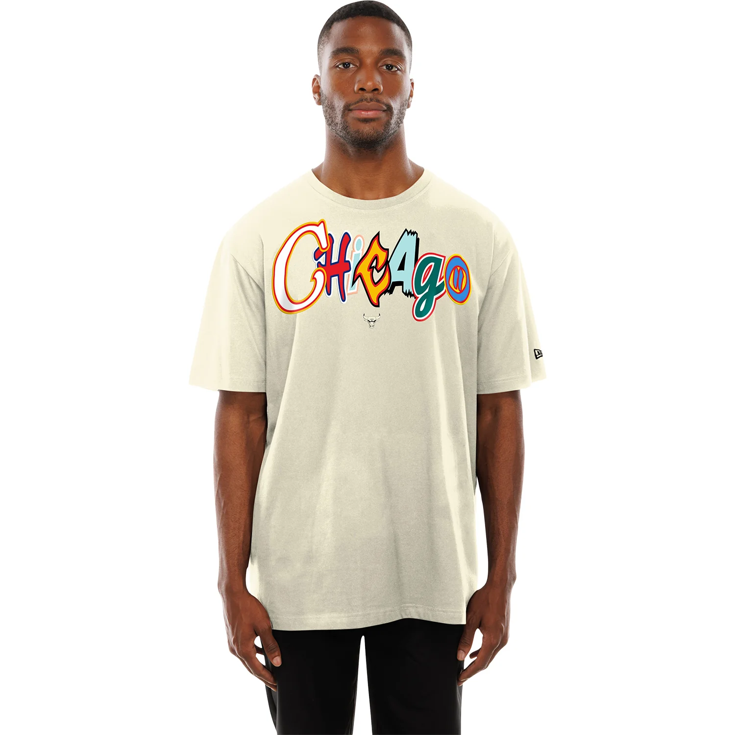 Chicago Bulls New Era Multi-Colored Logo T-Shirt