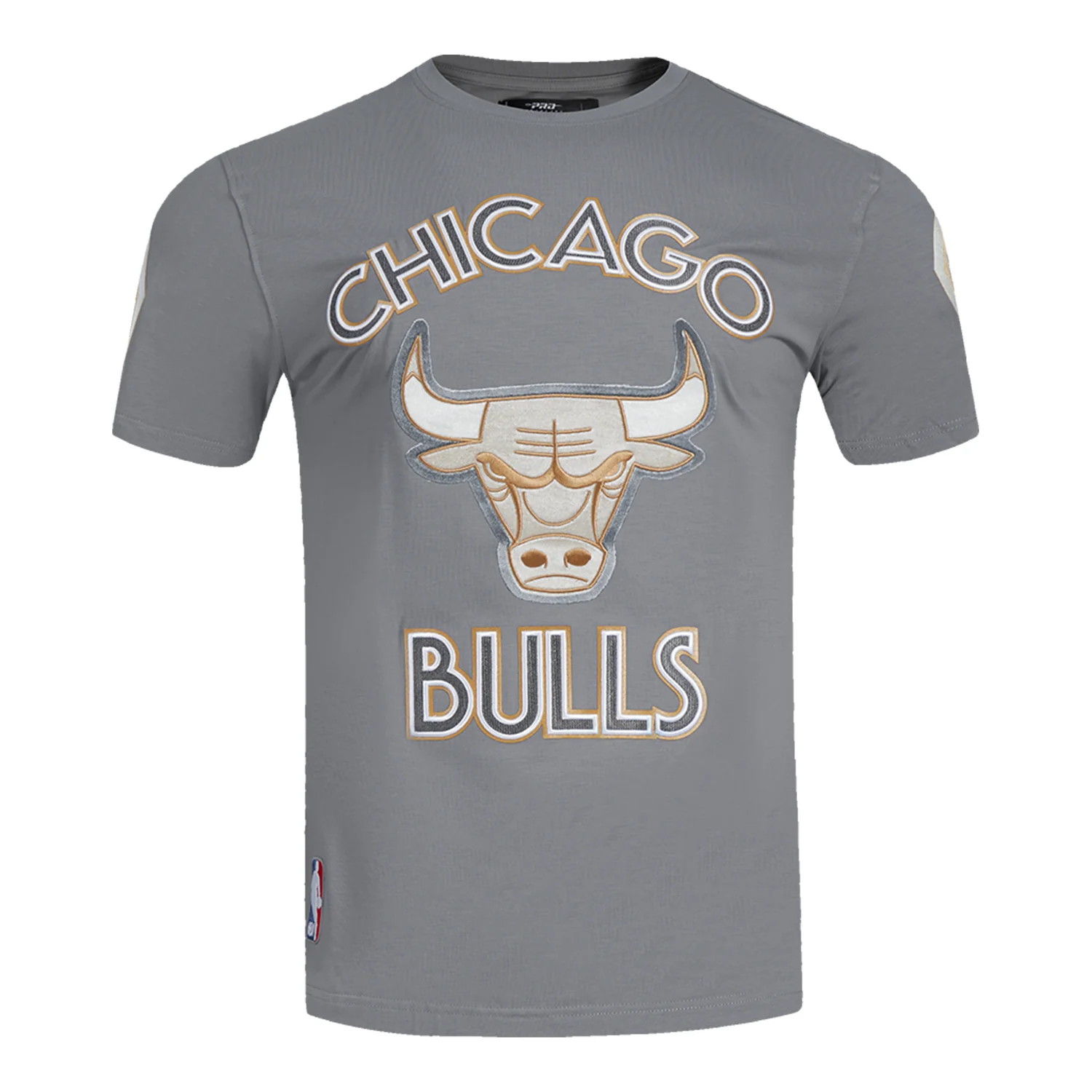 2024-25 Chicago Bulls City Edition Pro Standard Multi-Logo Grey T-Shirt