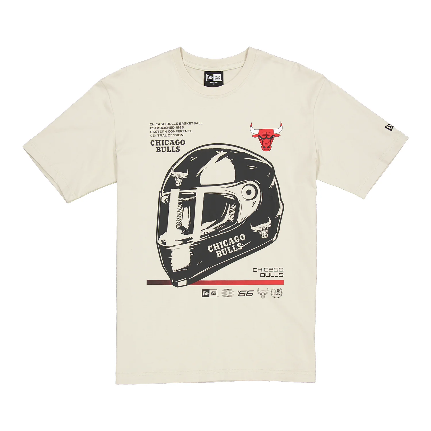 Chicago Bulls New Era Racing Helmet T-Shirt