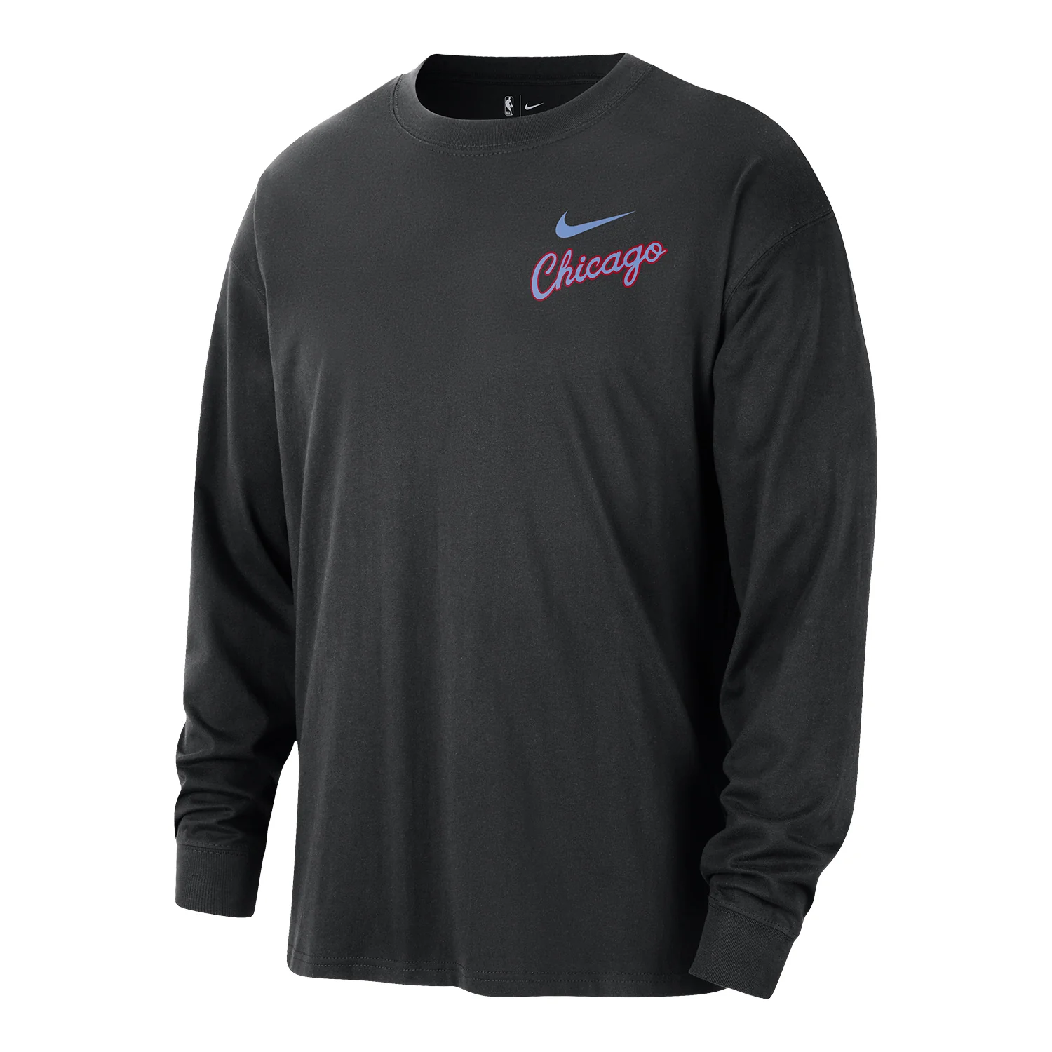 2025-26 City Edition Chicago Bulls Nike Script Long-Sleeve T-Shirt