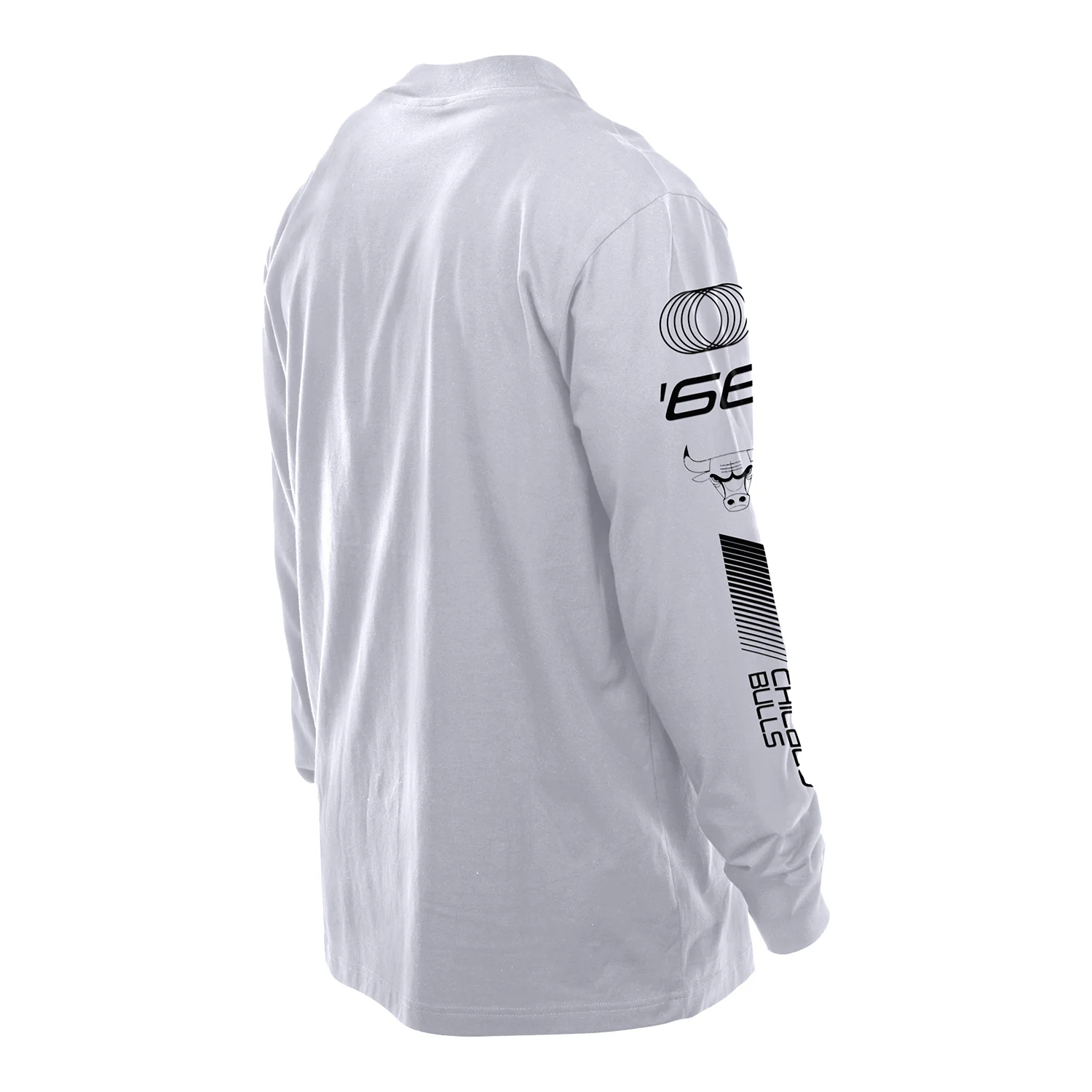Chicago Bulls New Era Racing White Long Sleeve T-Shirt