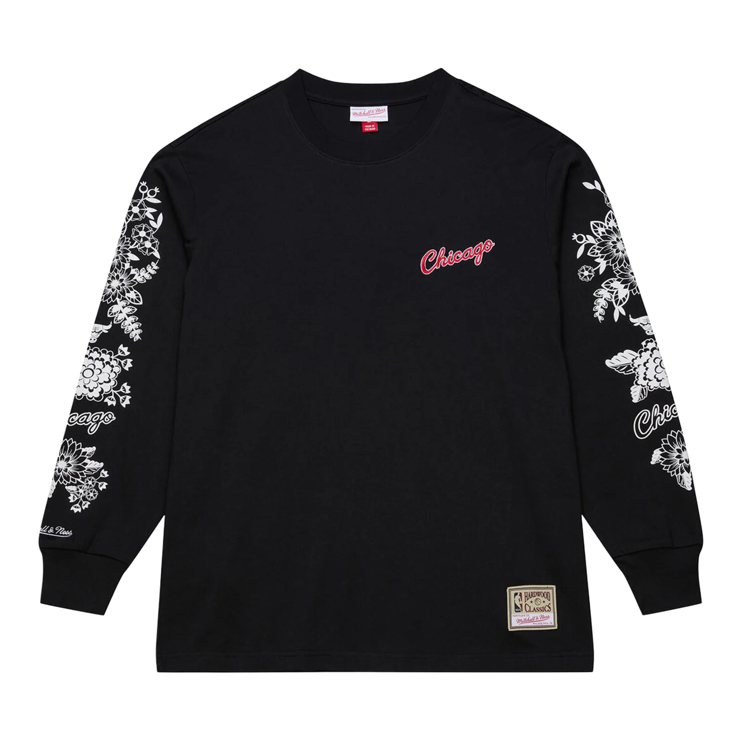Chicago Bulls Mitchell & Ness Morning Haze Long-Sleeve T-Shirt