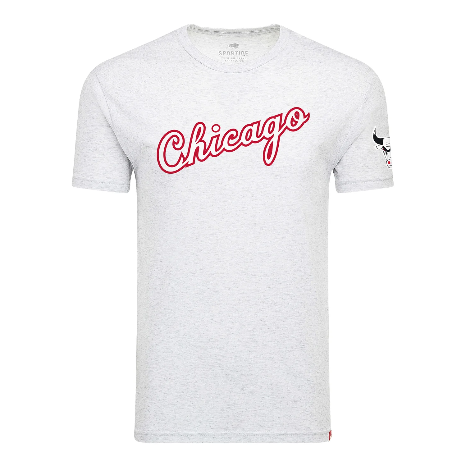 Chicago Bulls Sportiqe Script White Comfy T-Shirt